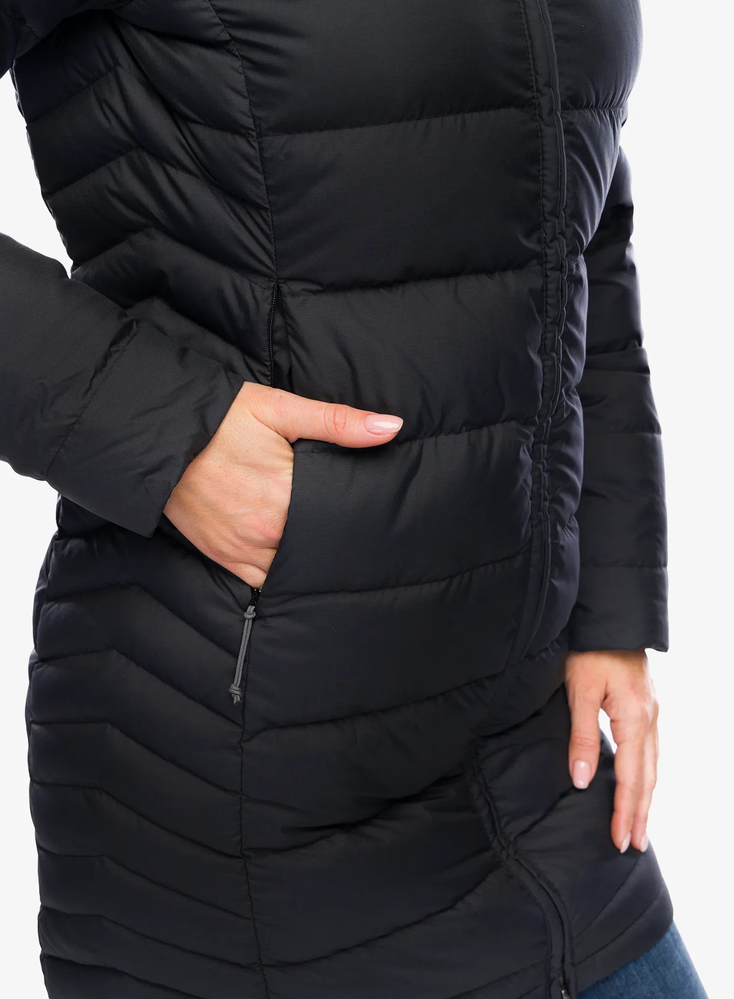 Плащ пуховий жіночий Rab Deep Cover Parka - black