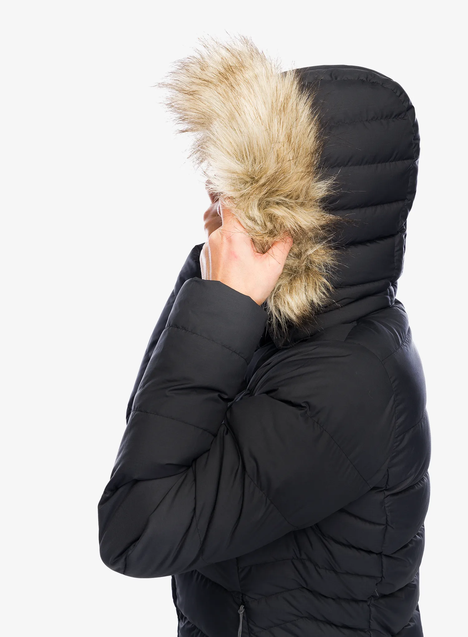 Плащ пуховий жіночий Rab Deep Cover Parka - black