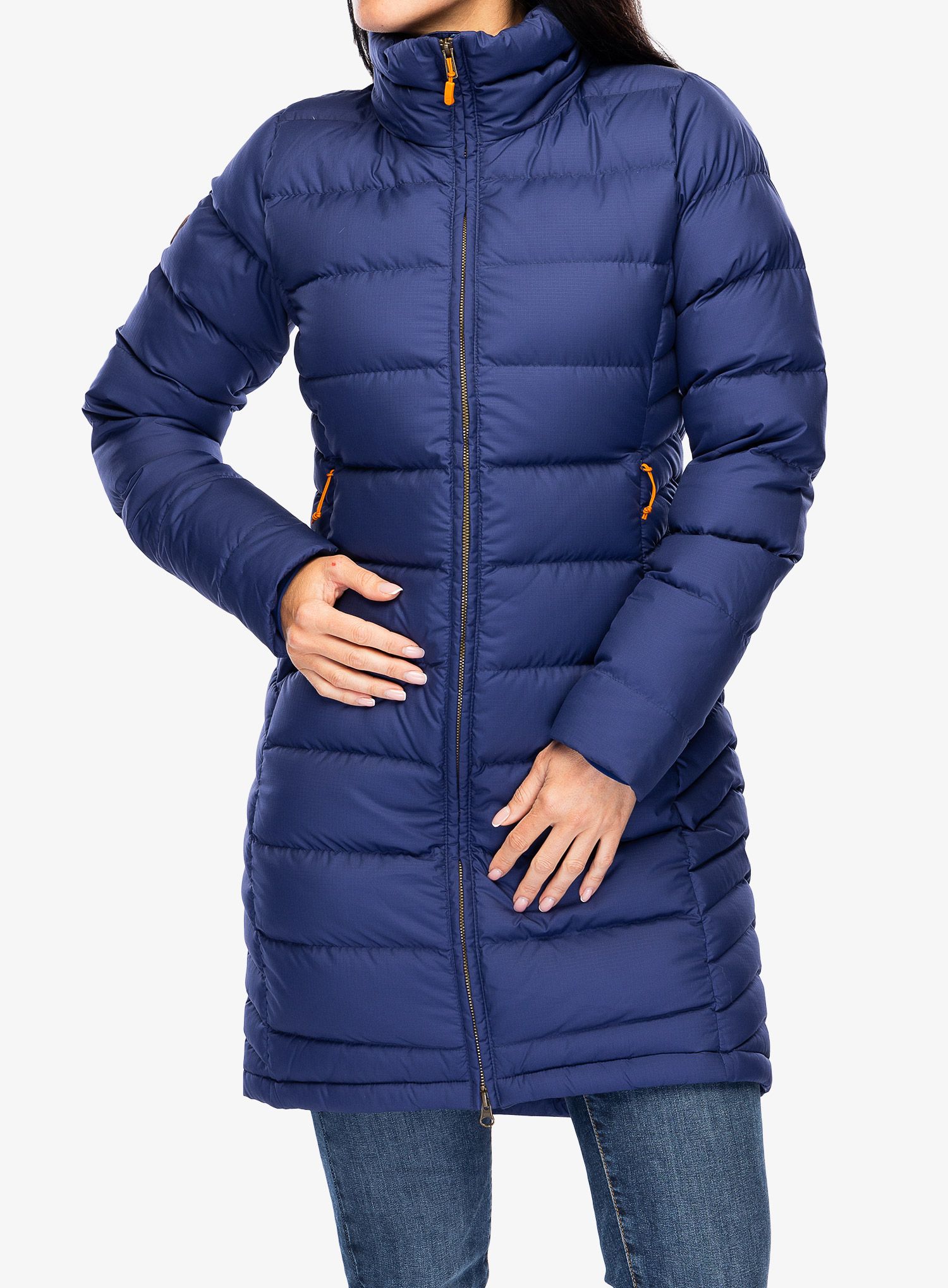 Плащ пуховий жіночий Rab Deep Cover Parka - patriot blue