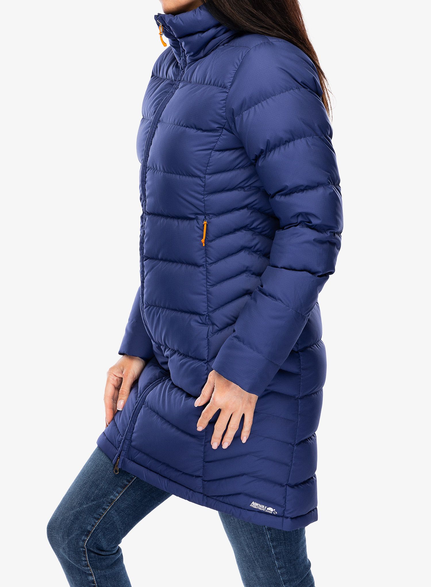 Плащ пуховий жіночий Rab Deep Cover Parka - patriot blue