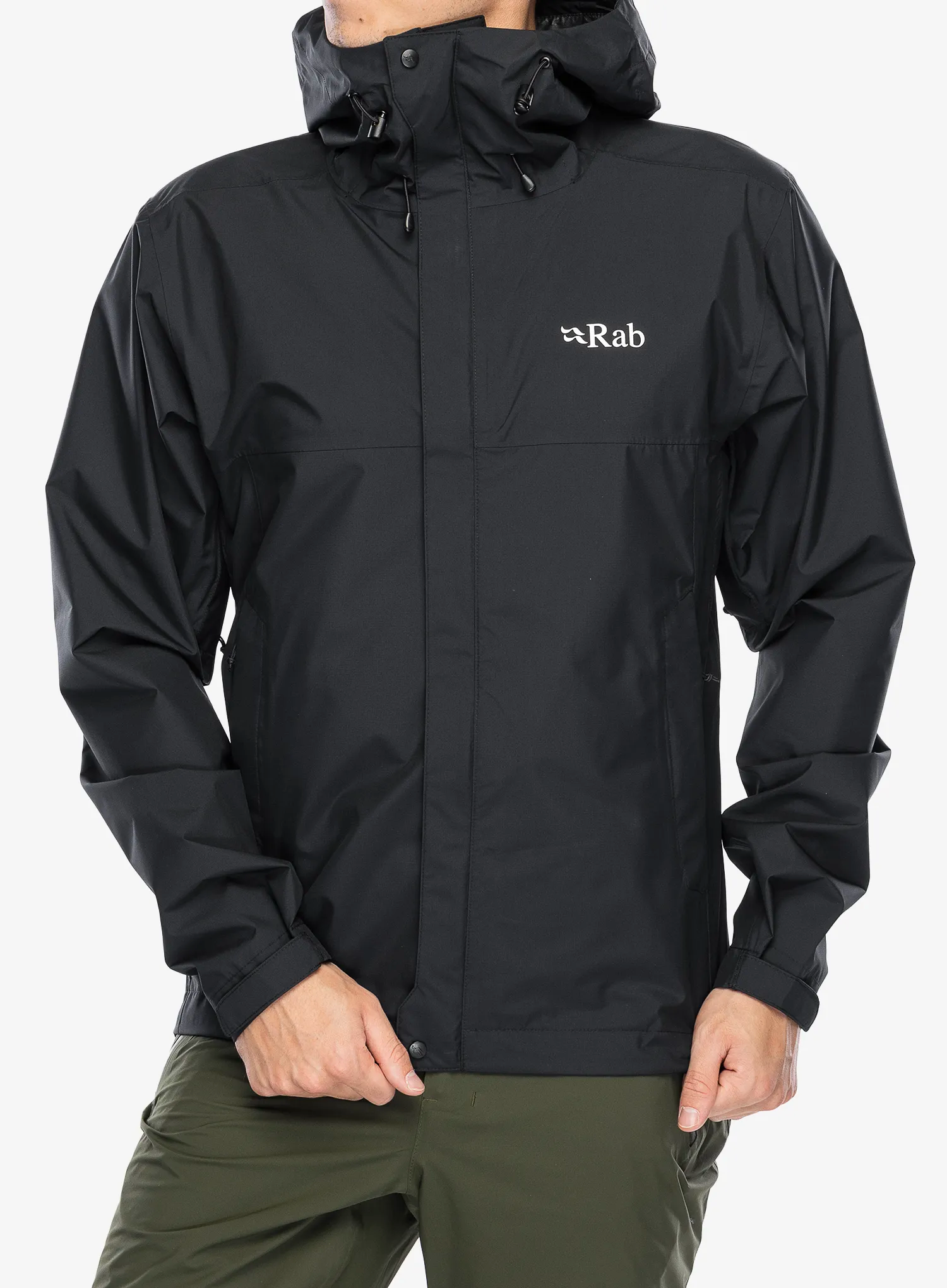 Куртка дощовик Rab Downpour Eco Jacket - black