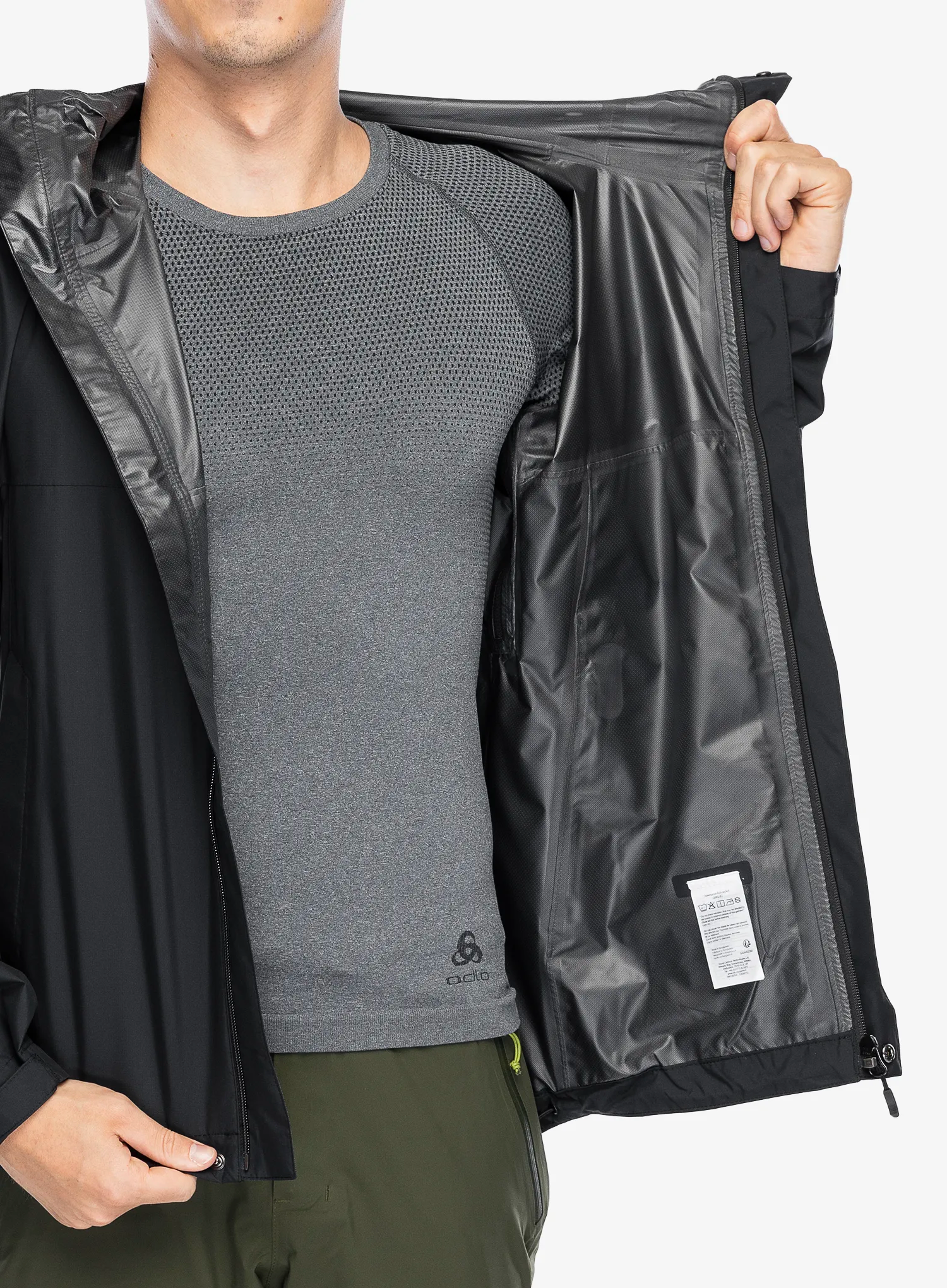Куртка дощовик Rab Downpour Eco Jacket - black