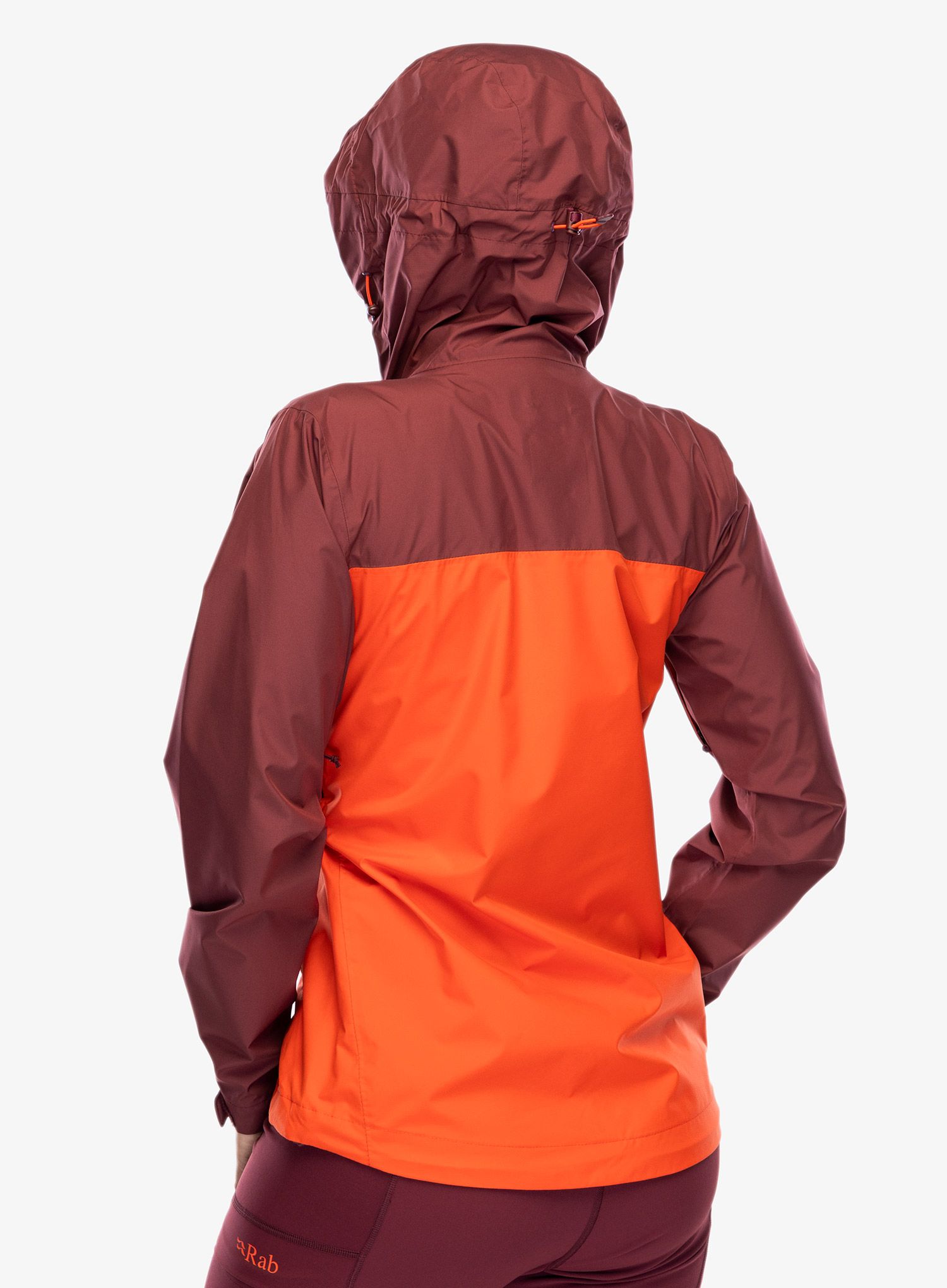 Куртка дощовик жіноча Rab Downpour Eco Jacket - deep heather/red grapefruit