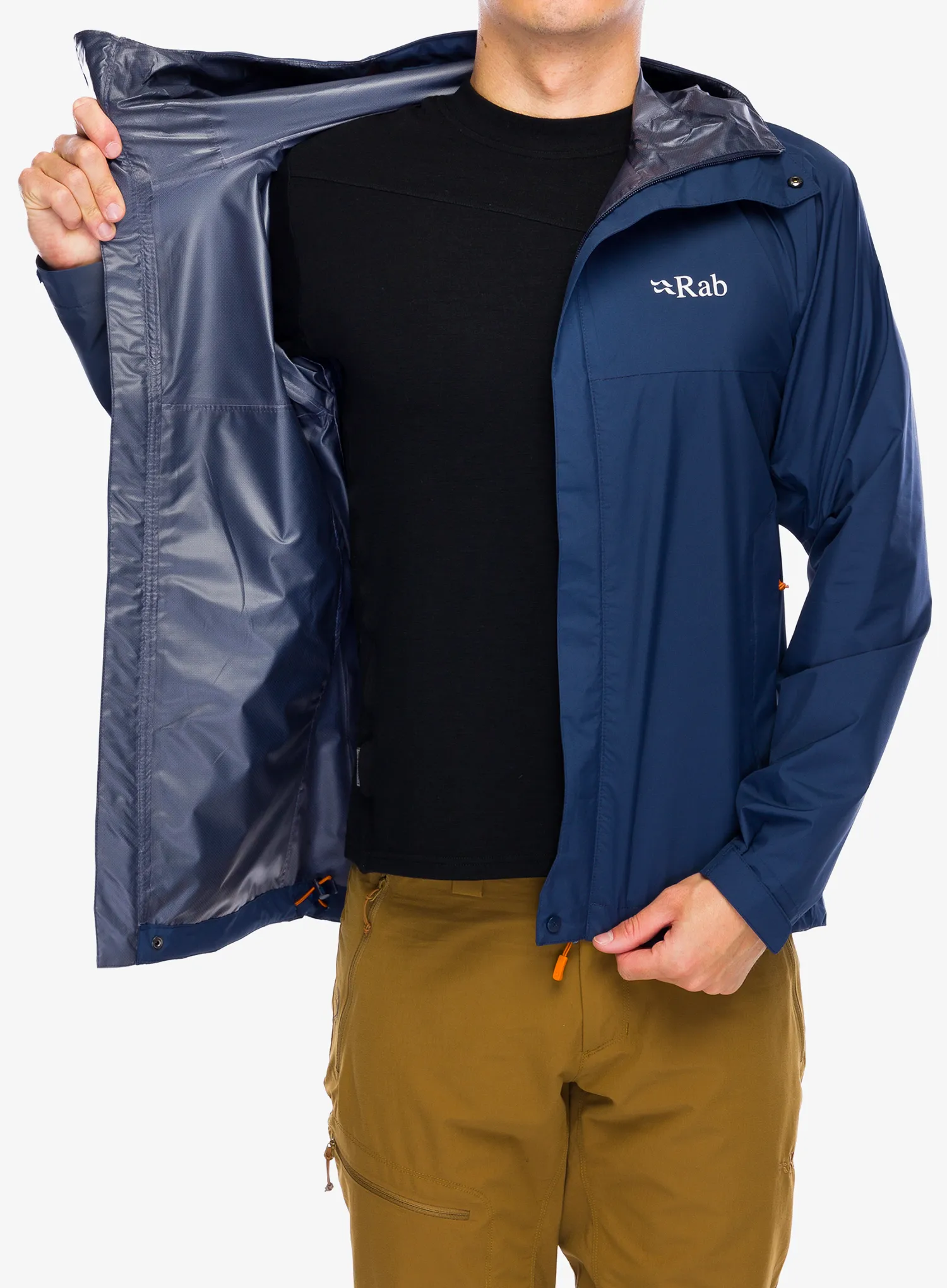Куртка дощовик Rab Downpour Eco Jacket - deep ink