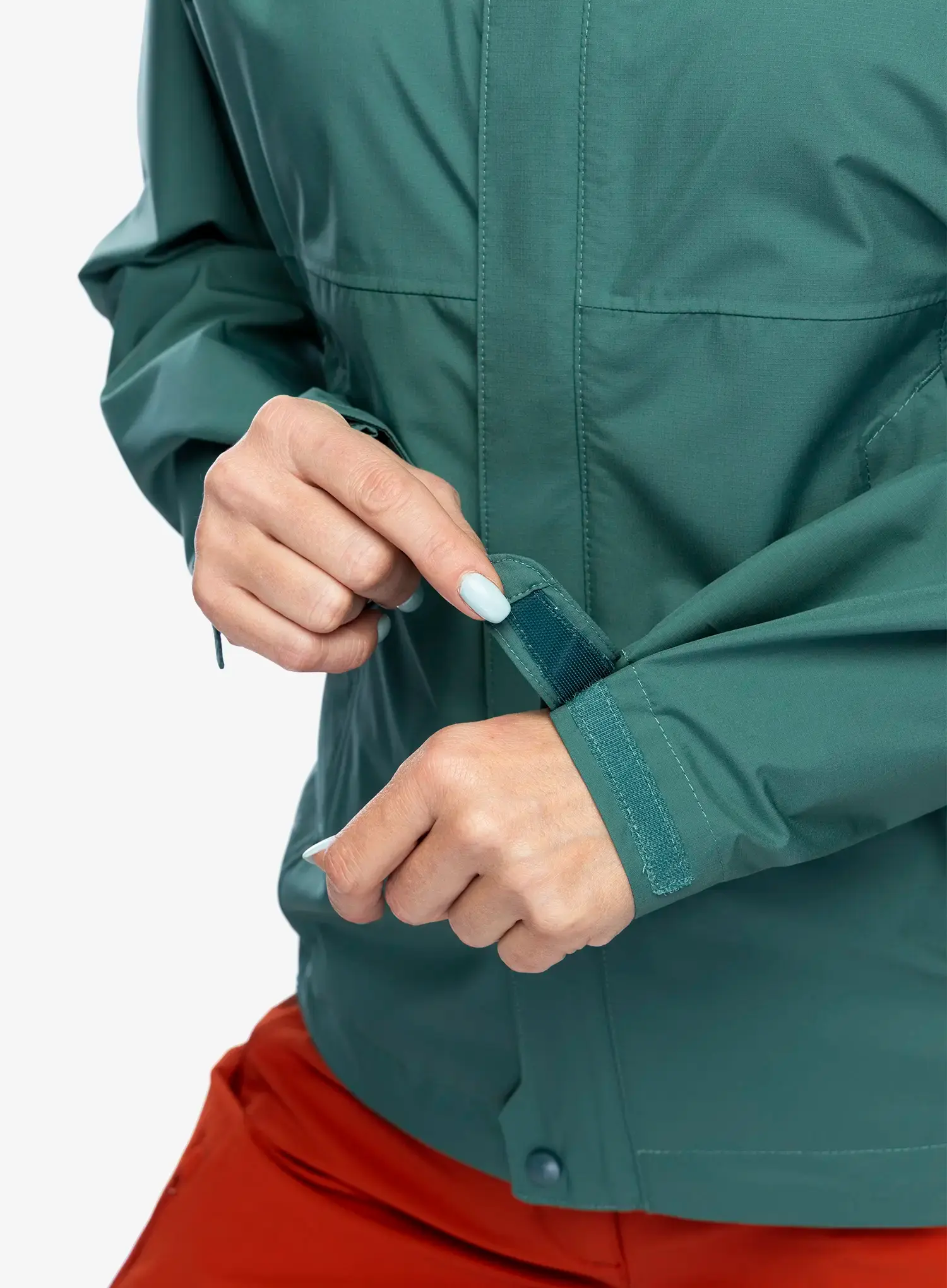 Куртка дощовик жіноча Rab Downpour Eco Jacket - eucalyptus