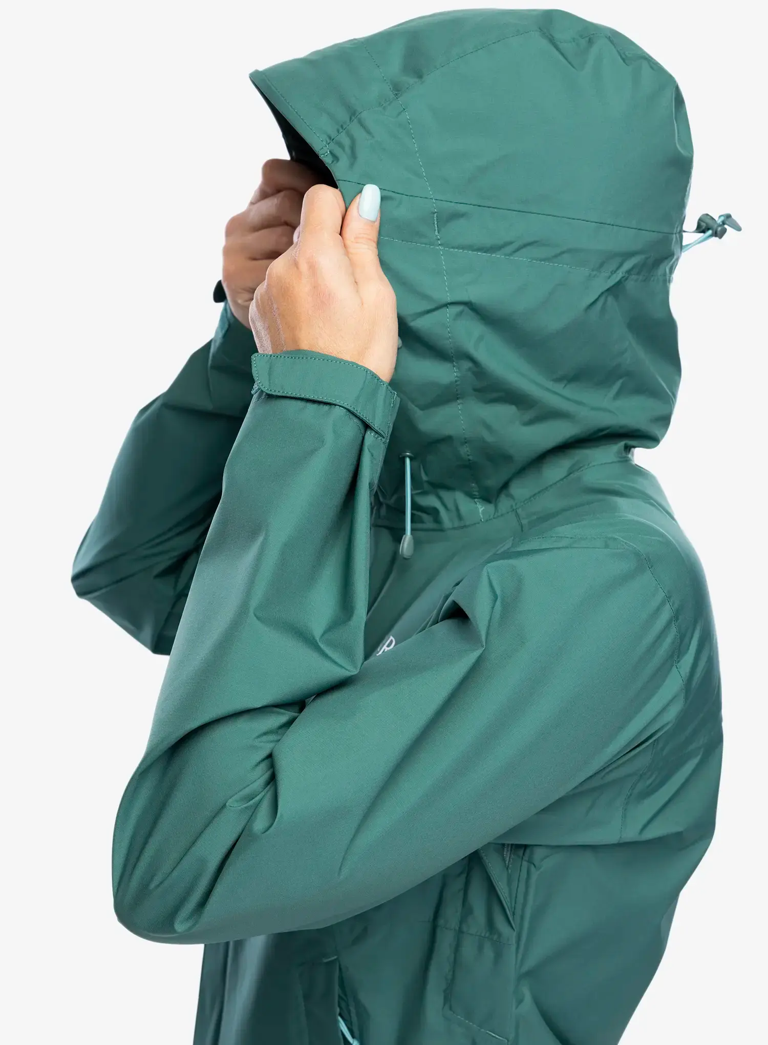 Куртка дощовик жіноча Rab Downpour Eco Jacket - eucalyptus