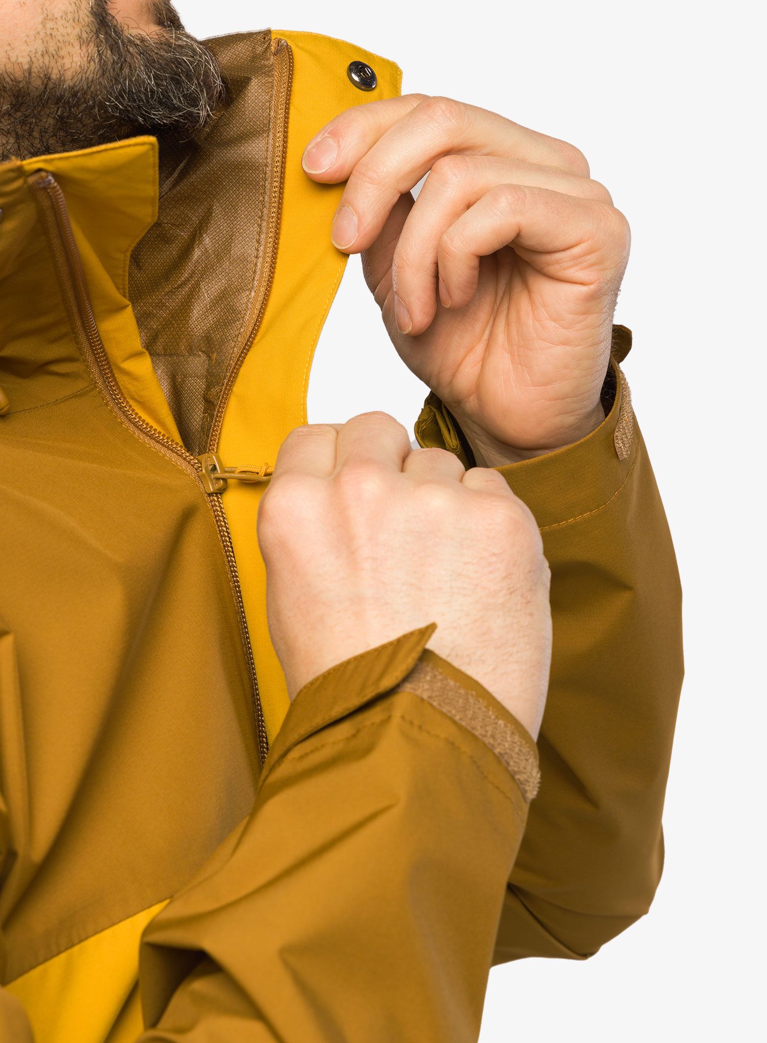 Куртка дощовик Rab Downpour Eco Jacket - footprint/sahara