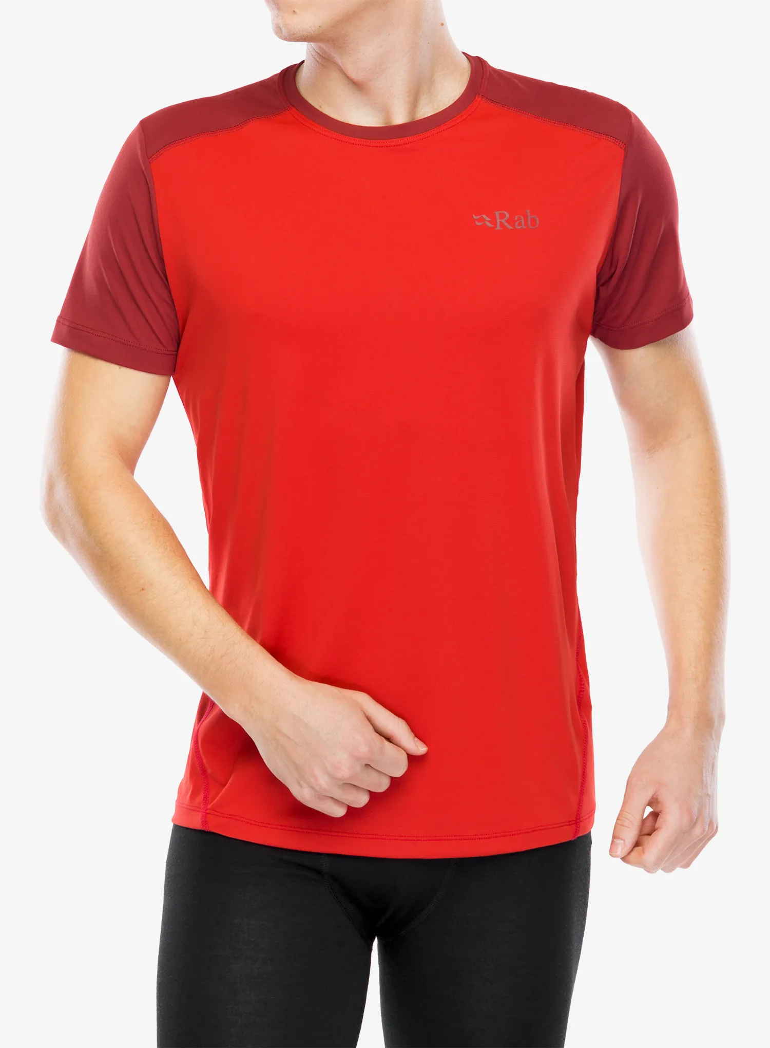 Термофутболка Rab Force Tee - ascent red/oxblood red