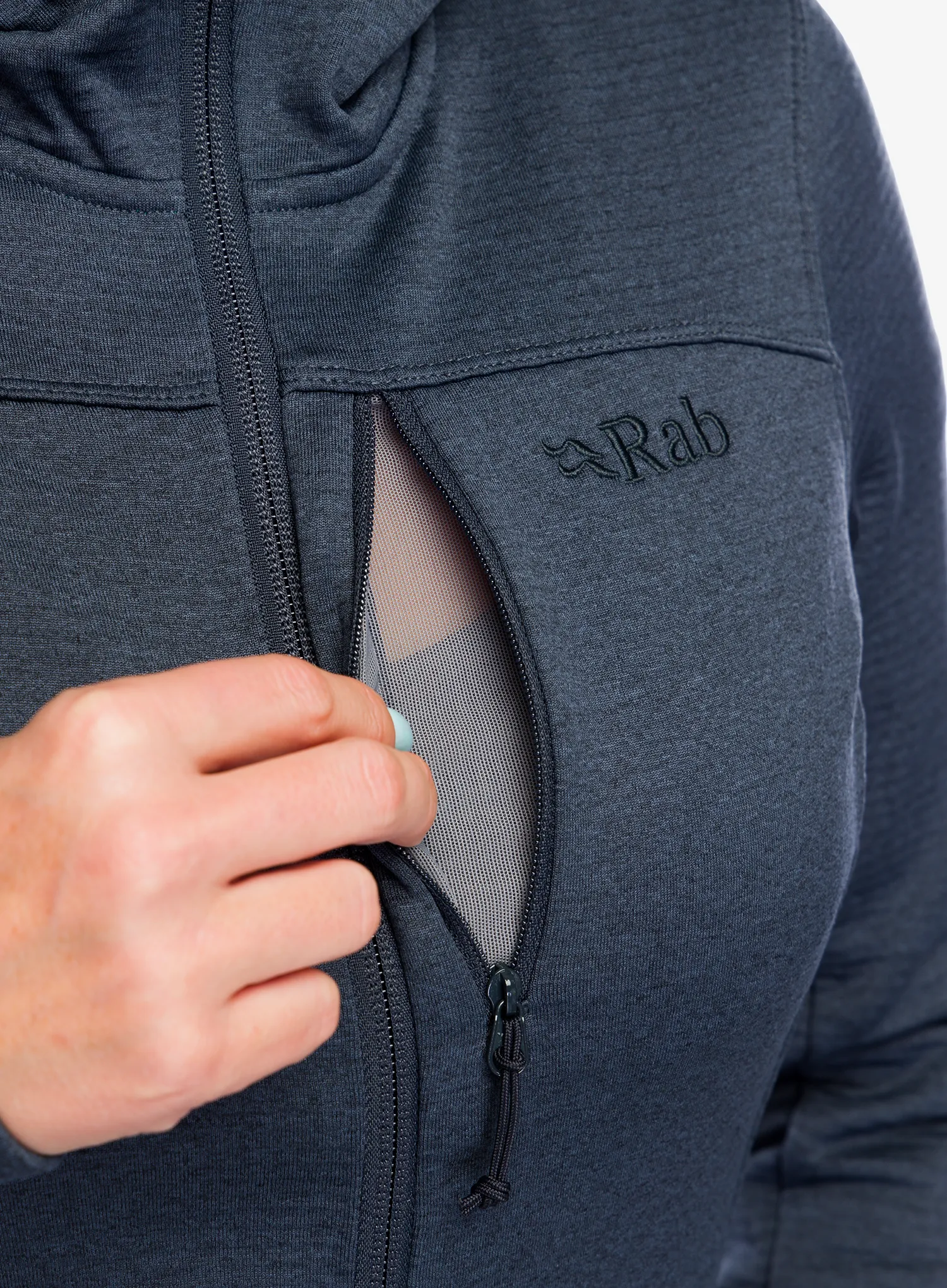 Кофта з каптуром жіноча Rab Graviton Hoody - beluga
