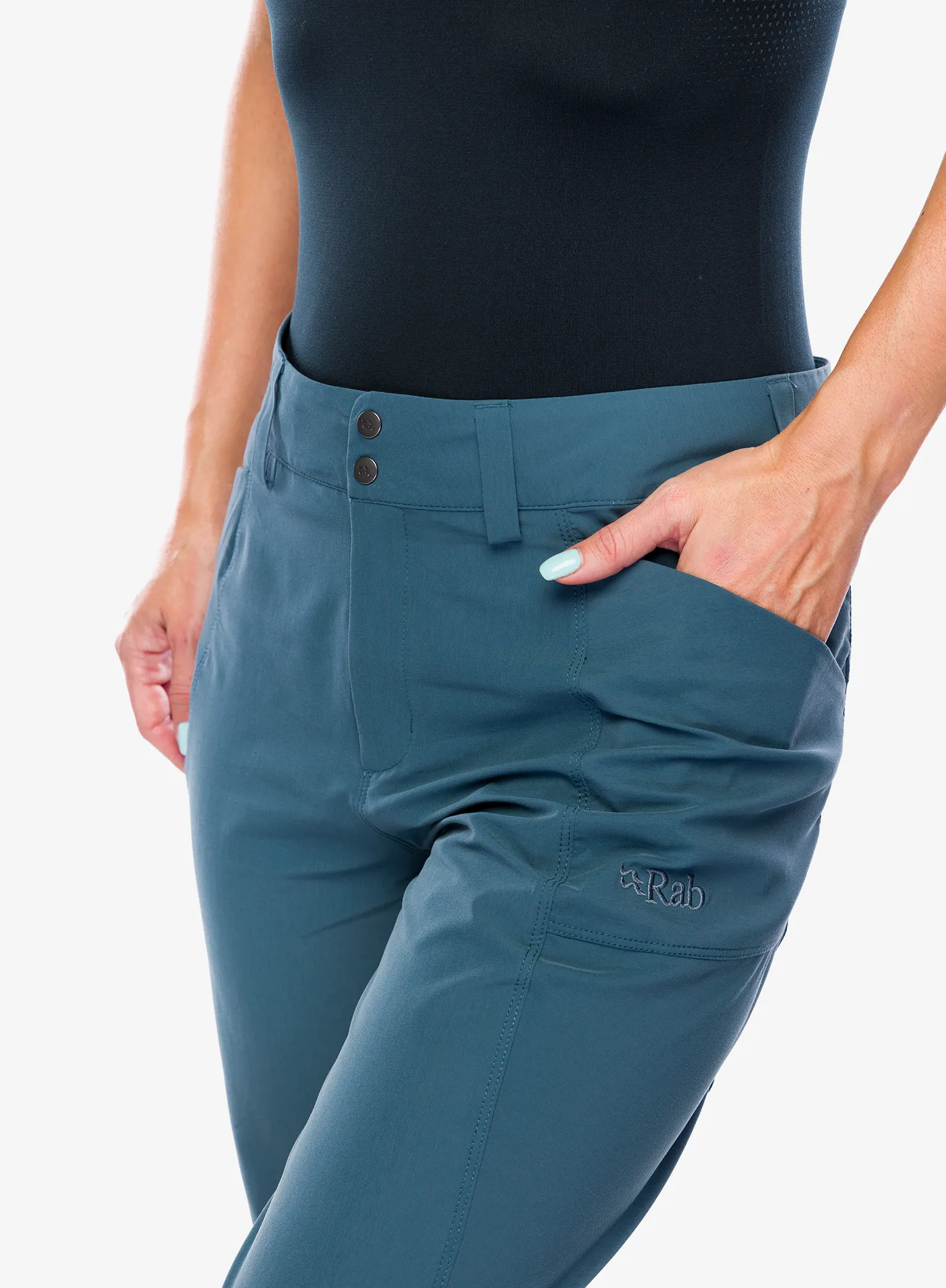 Штани трекінгові жіночі Rab Incline Light Pants - orion blue