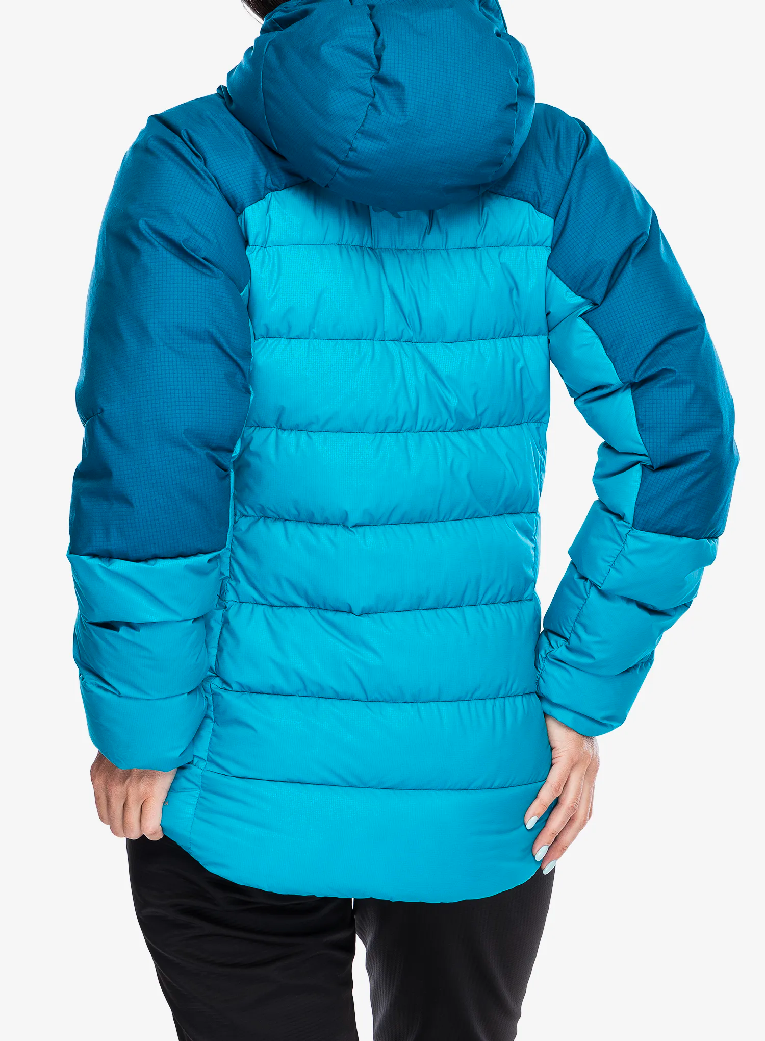 Пуховик жіноча Rab Infinity Alpine Jacket - ultramarine/aquamarine