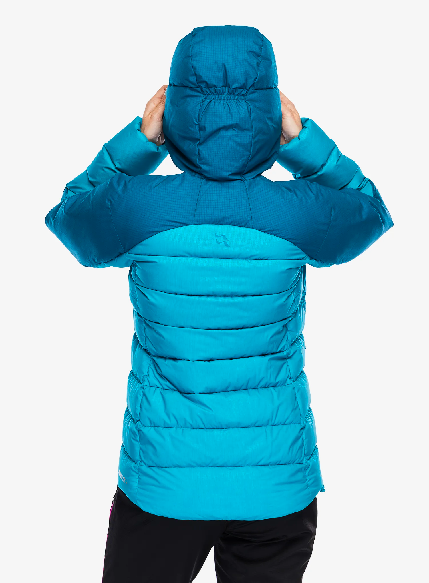 Пуховик жіноча Rab Infinity Alpine Jacket - ultramarine/aquamarine