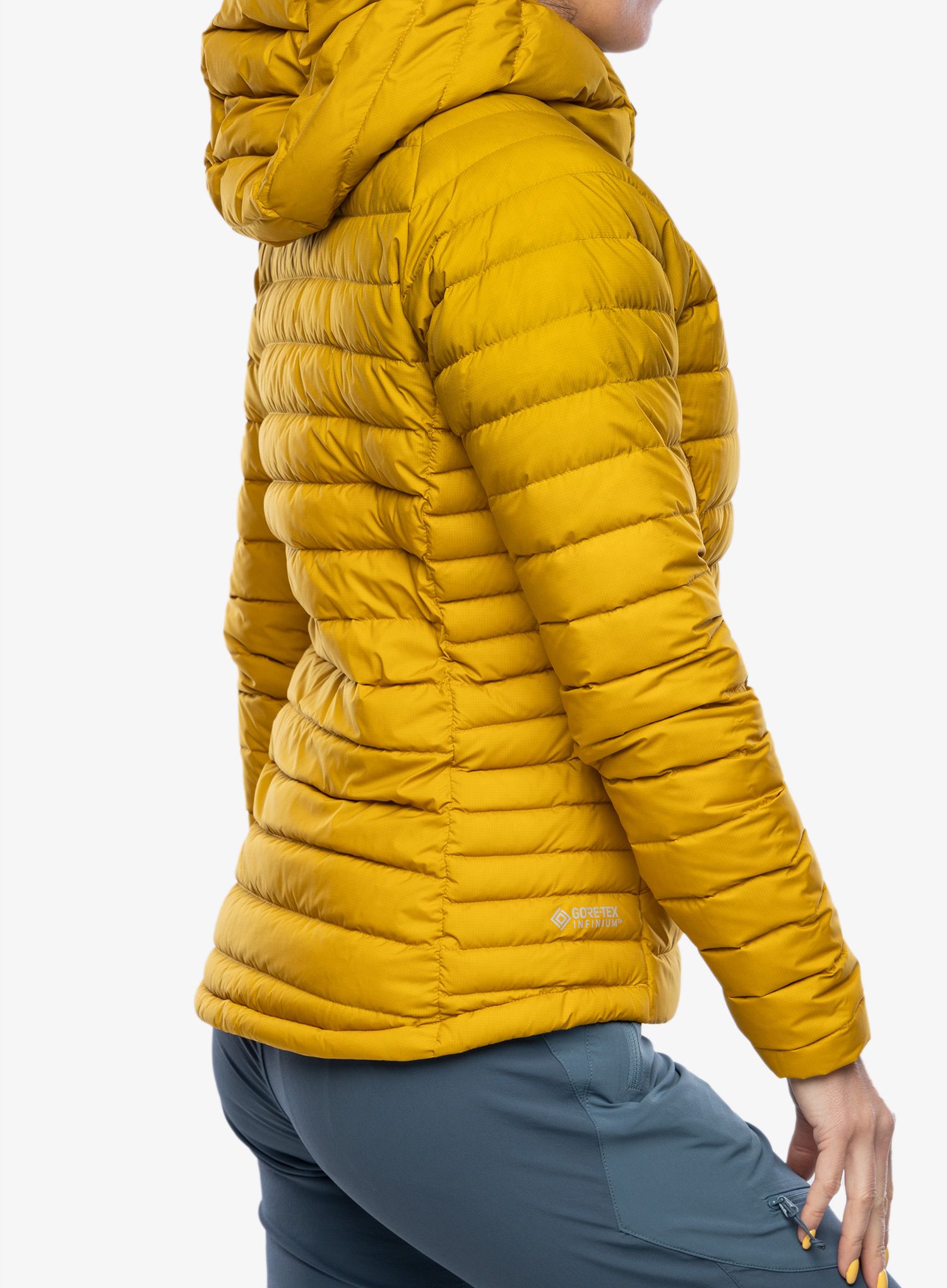 Пуховик жіноча Rab Infinity Microlight Jacket - sahara