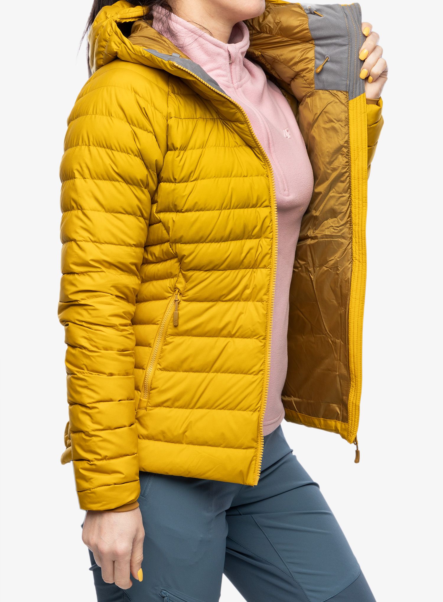 Пуховик жіноча Rab Infinity Microlight Jacket - sahara