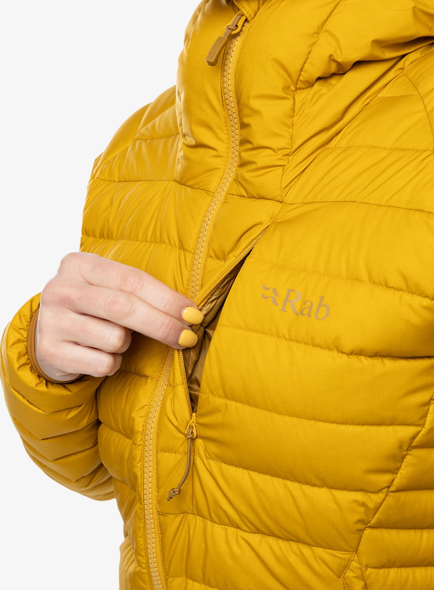 Пуховик жіноча Rab Infinity Microlight Jacket - sahara