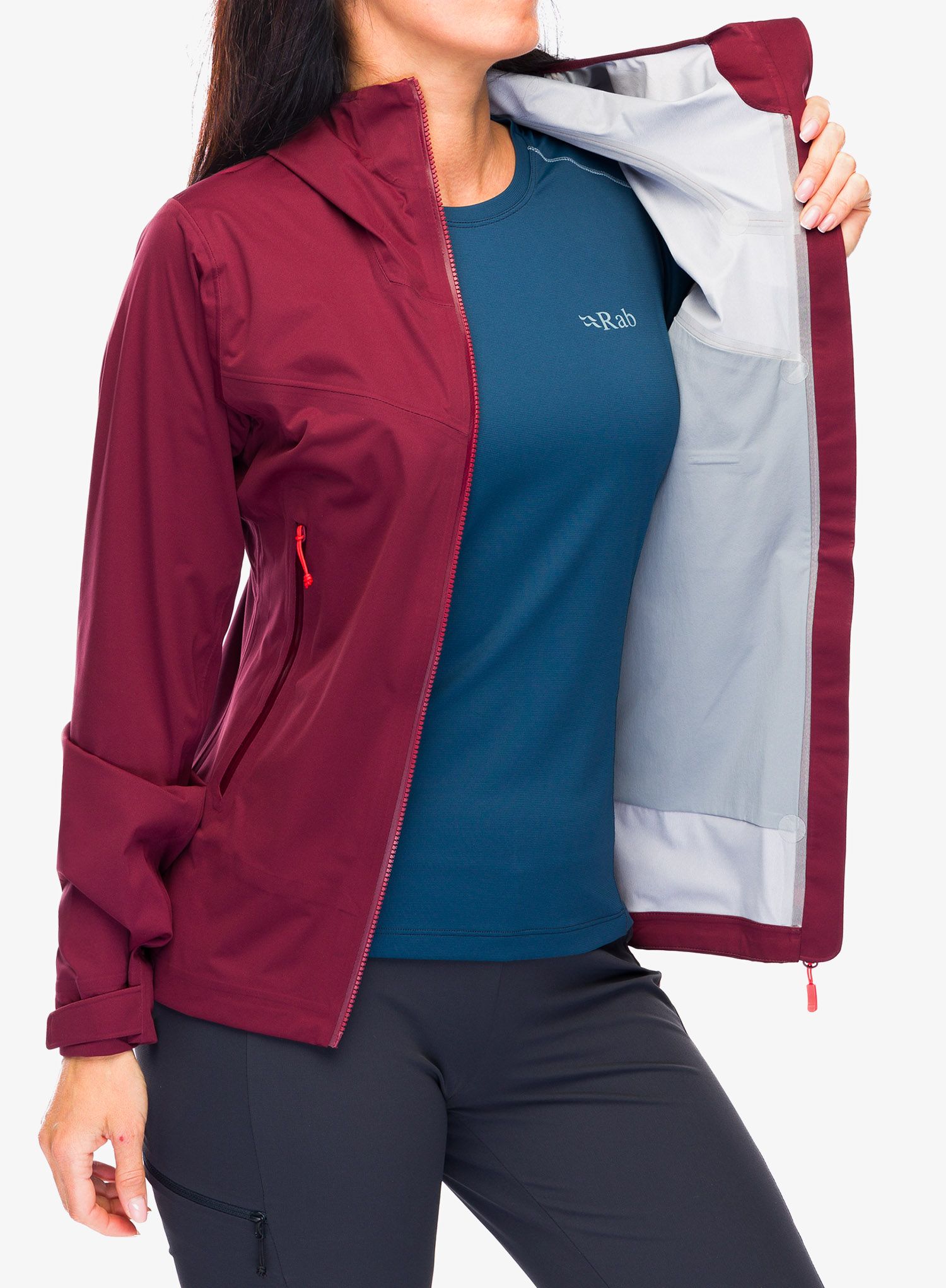 Куртка жіноча Rab Kinetic 2.0 Jacket - deep heather