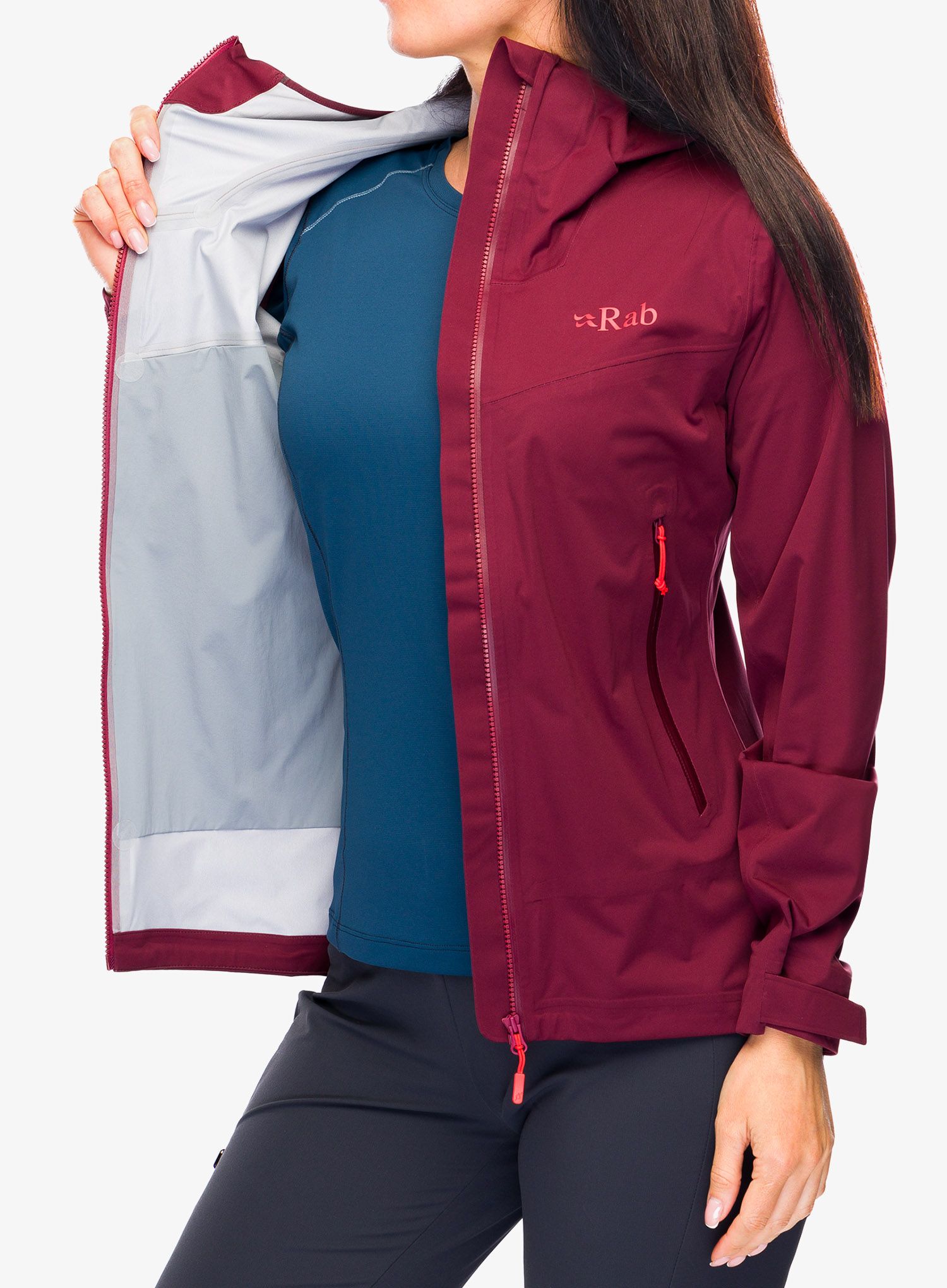 Куртка жіноча Rab Kinetic 2.0 Jacket - deep heather