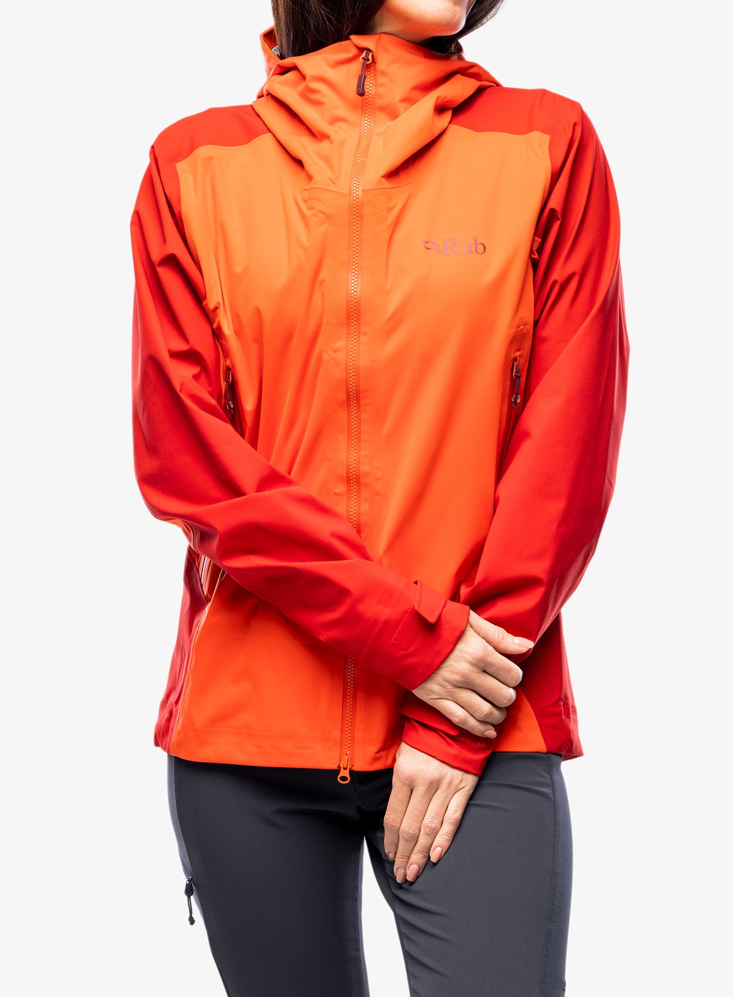 Куртка дощовик жіноча Rab Kinetic Alpine 2.0 Jacket - red grapefruit