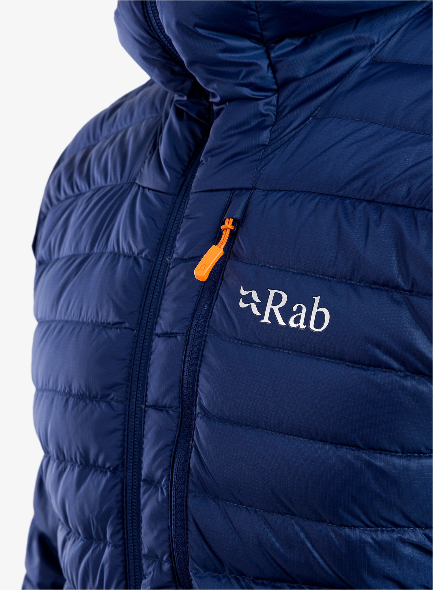 Пуховик Rab Microlight Alpine Jacket - deep ink/marmalade