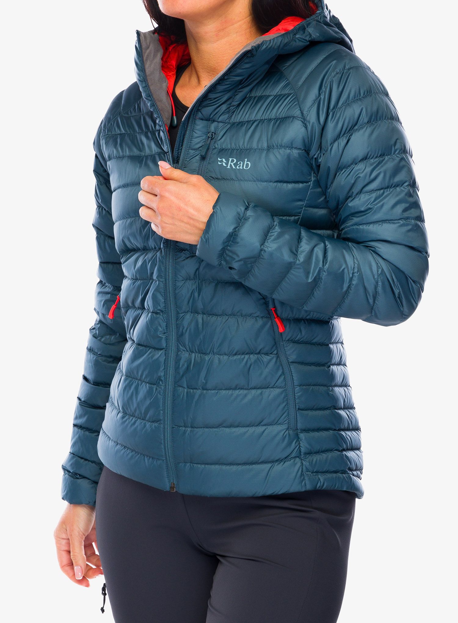 Пуховик жіноча Rab Microlight Alpine Jacket - orion blue
