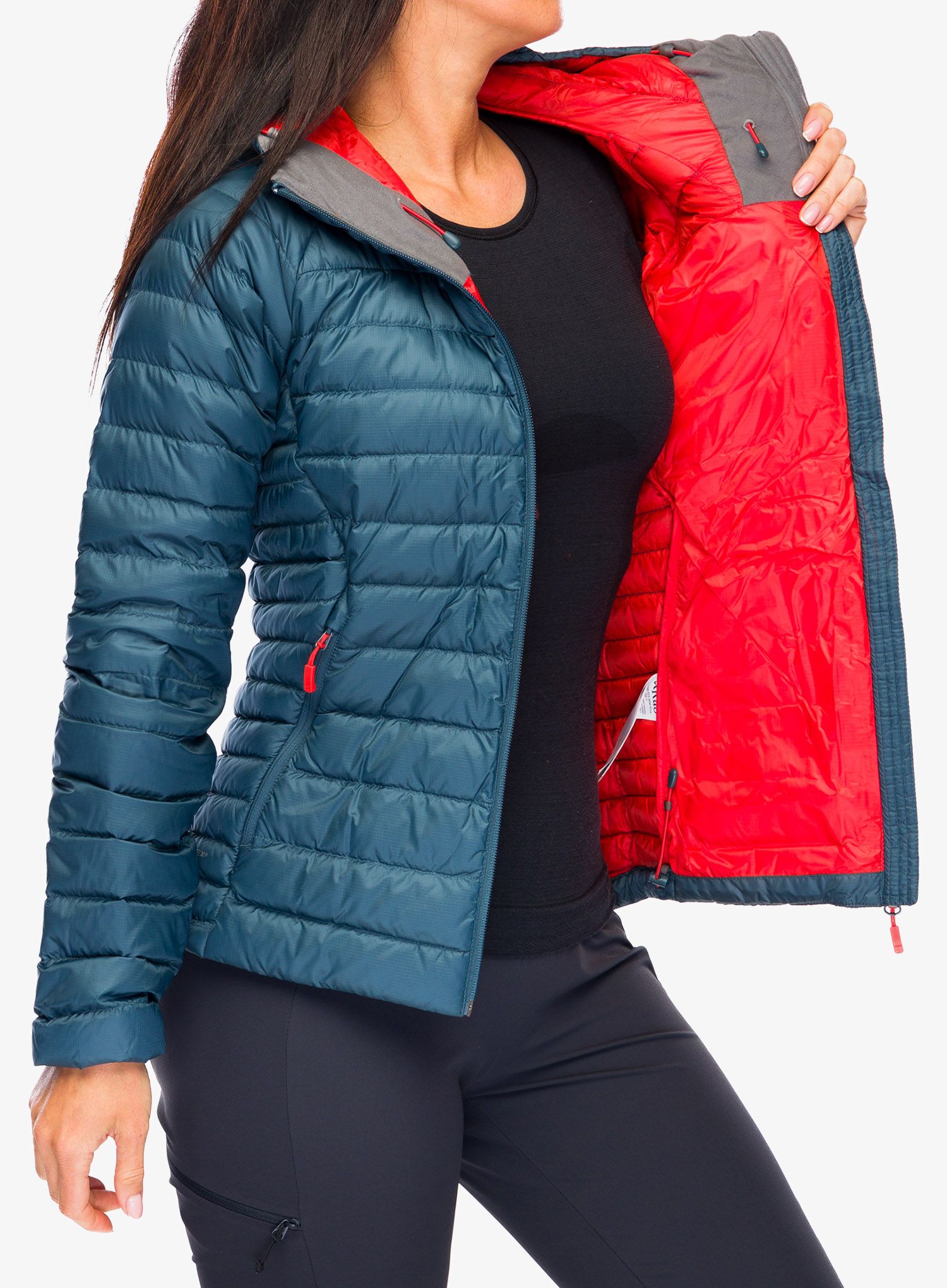 Пуховик жіноча Rab Microlight Alpine Jacket - orion blue