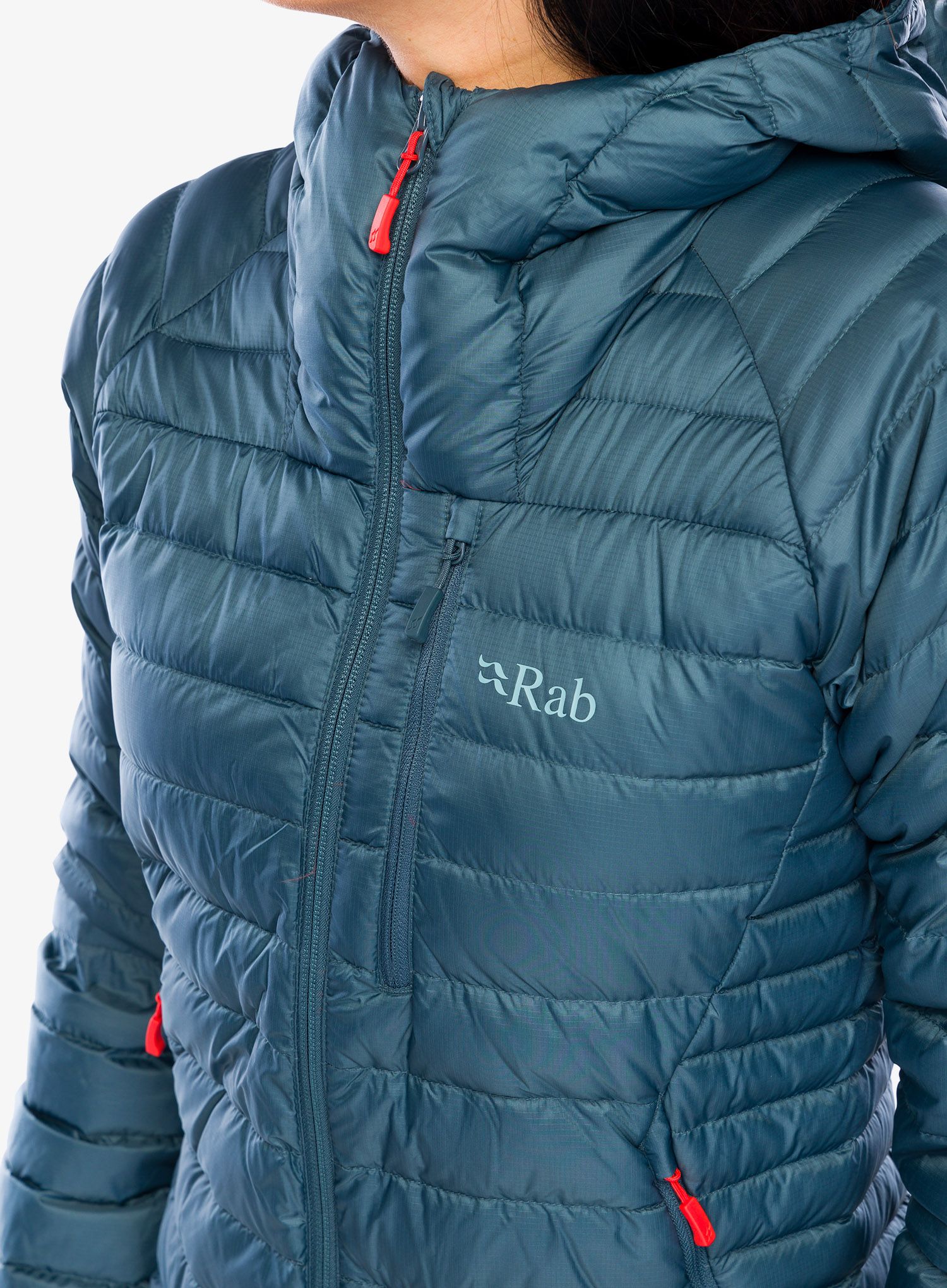Пуховик жіноча Rab Microlight Alpine Jacket - orion blue