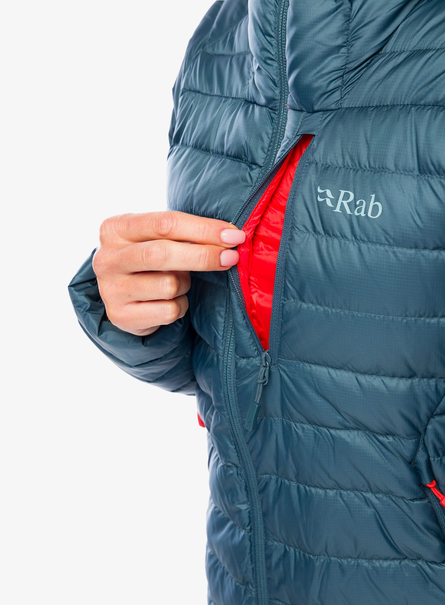 Пуховик жіноча Rab Microlight Alpine Jacket - orion blue