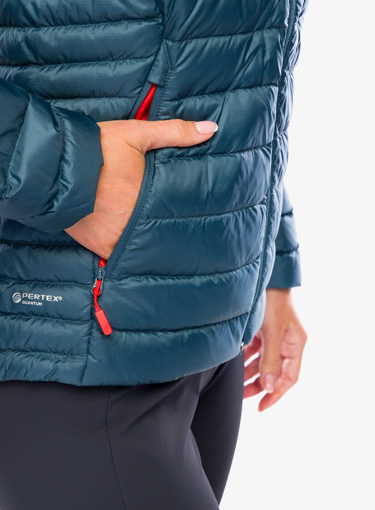 Пуховик жіноча Rab Microlight Alpine Jacket - orion blue
