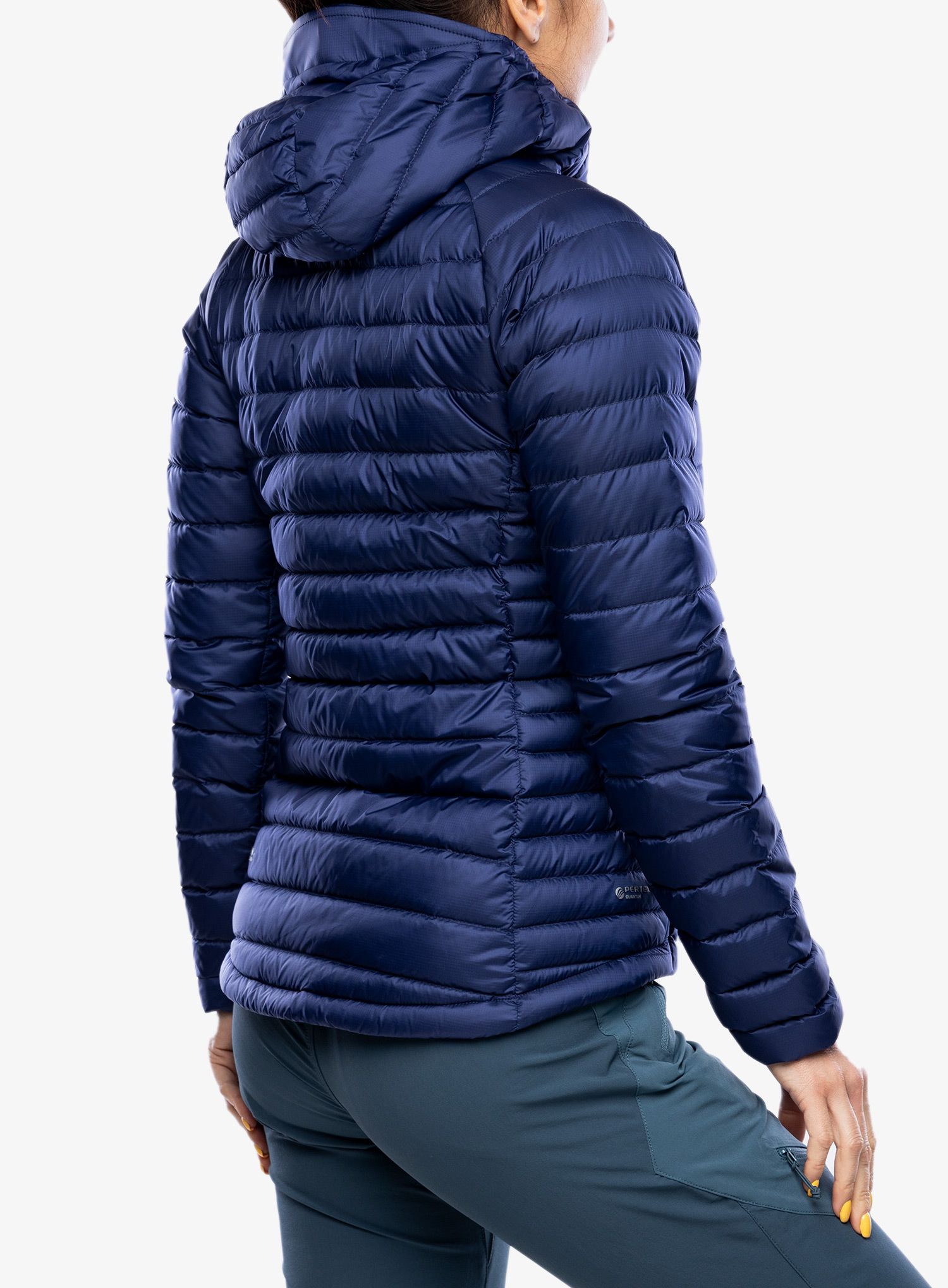 Пуховик жіноча Rab Microlight Alpine Jacket - patriot blue/marmalade