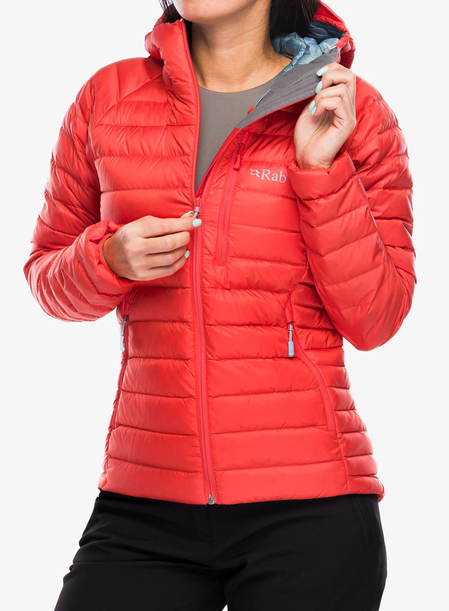 Пуховик жіноча Rab Microlight Alpine Jacket - red grapefruit