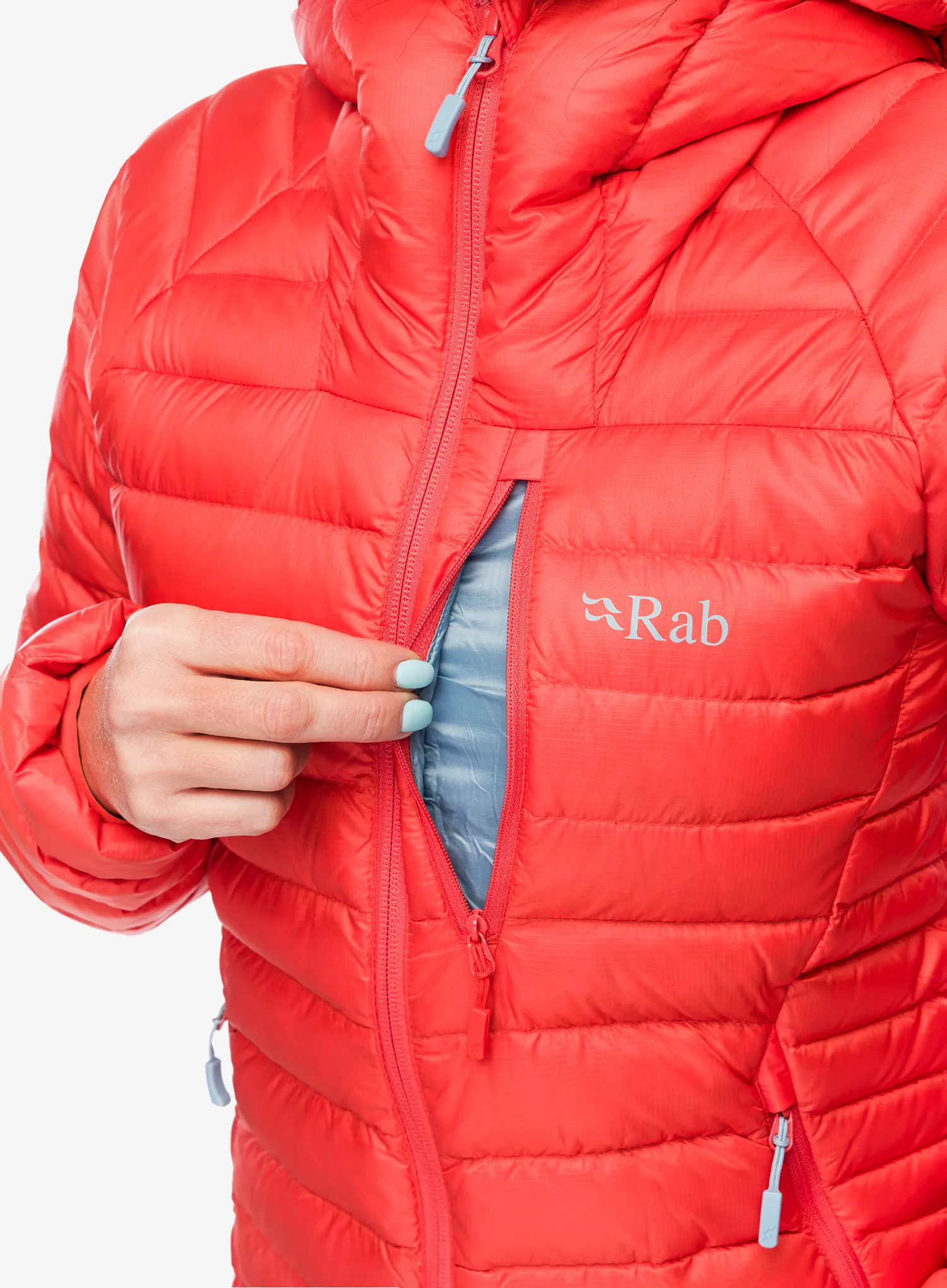 Пуховик жіноча Rab Microlight Alpine Jacket - red grapefruit