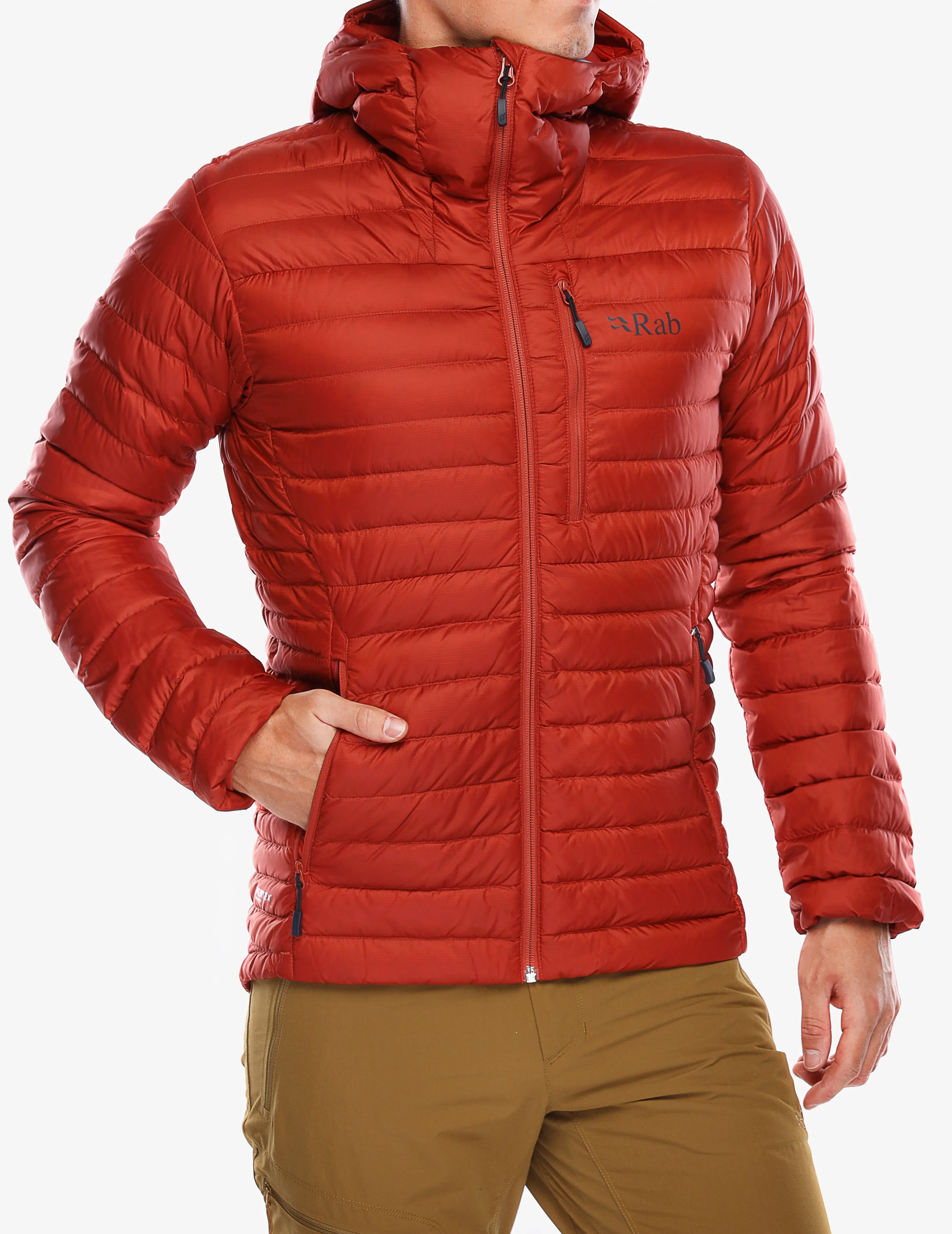 Пуховик Rab Microlight Alpine Jacket - tuscan red