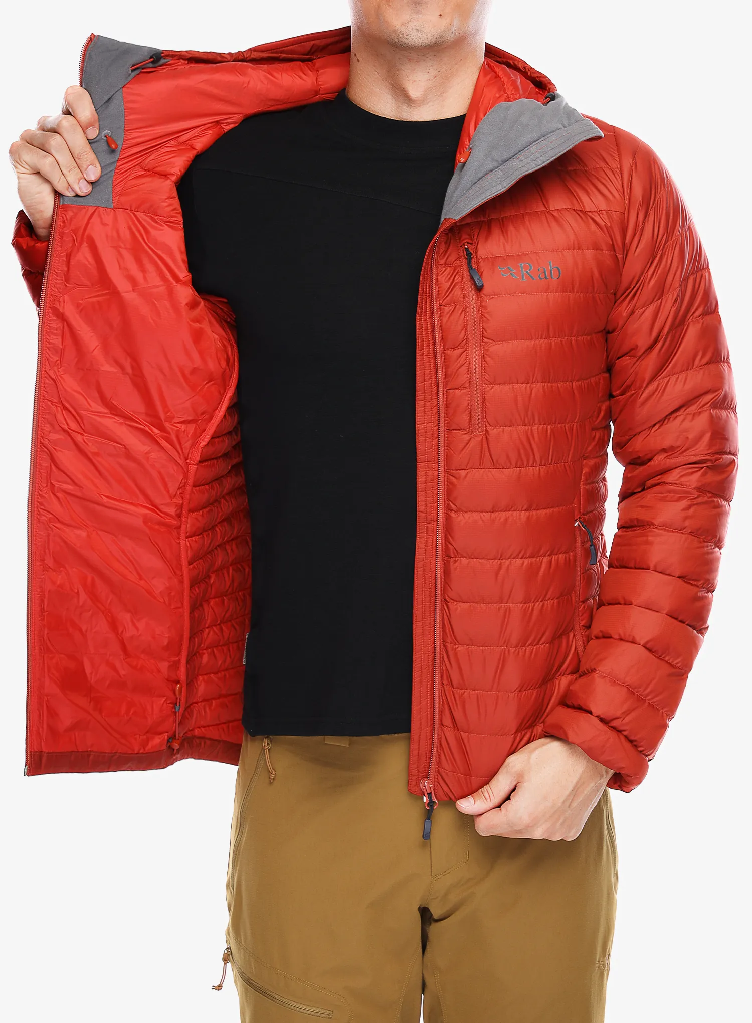 Пуховик Rab Microlight Alpine Jacket - tuscan red