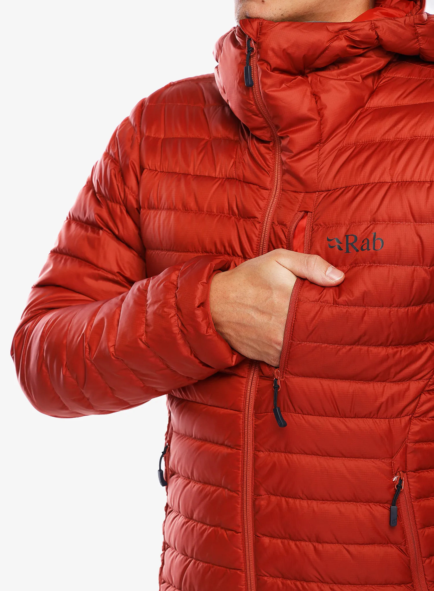 Пуховик Rab Microlight Alpine Jacket - tuscan red