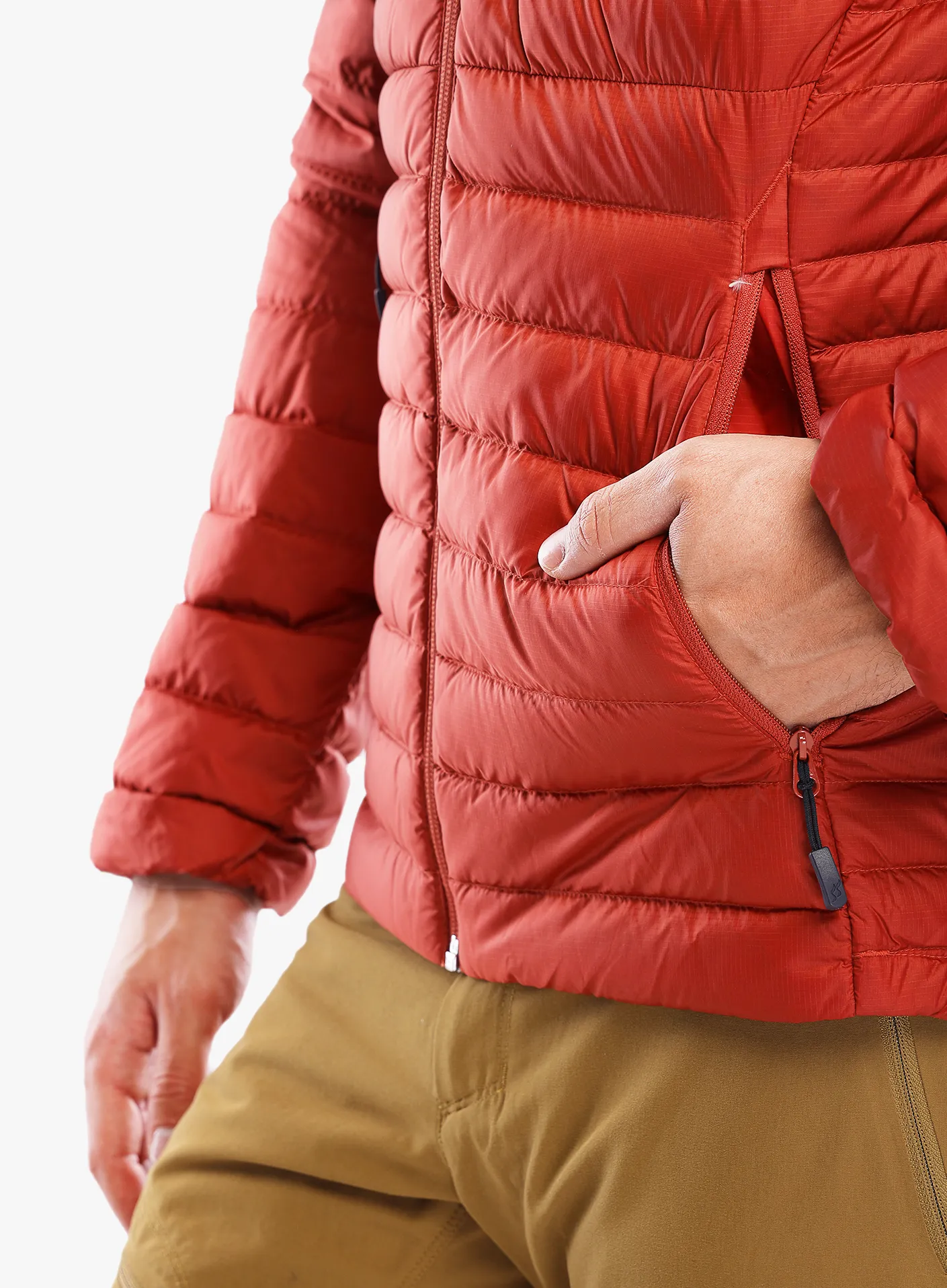 Пуховик Rab Microlight Alpine Jacket - tuscan red