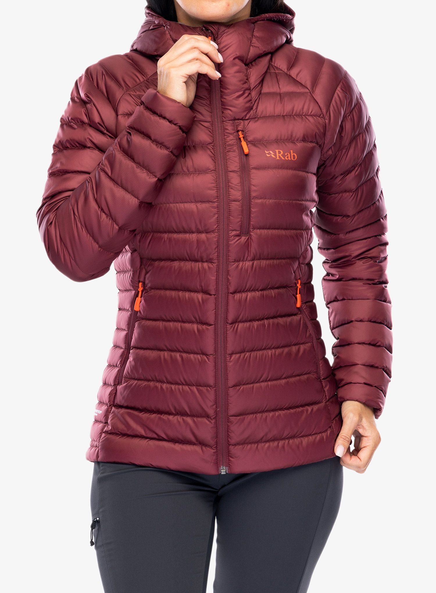 Куртка жіноча Rab Microlight Alpine Long Jacket - deep heather