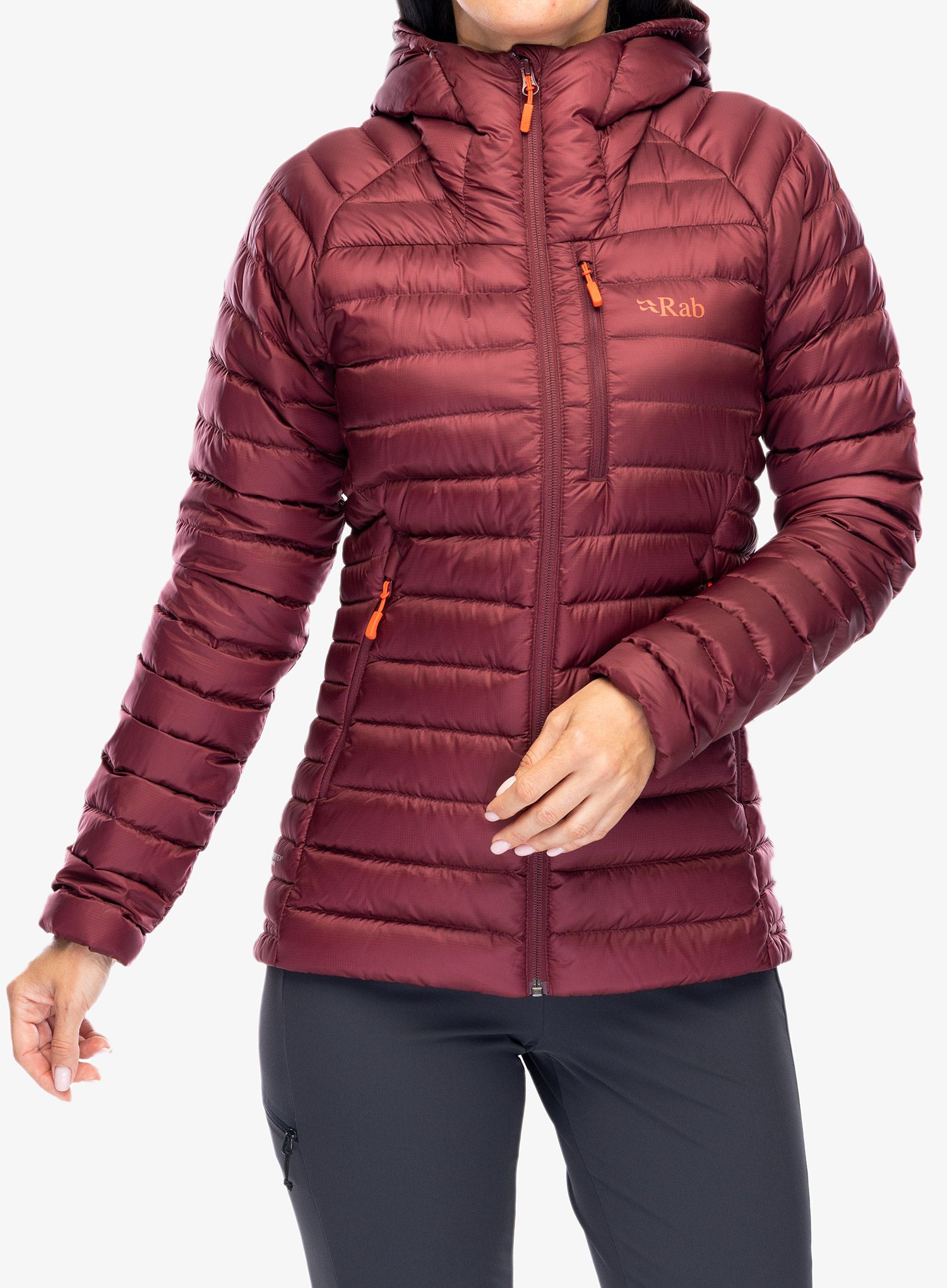 Куртка жіноча Rab Microlight Alpine Long Jacket - deep heather