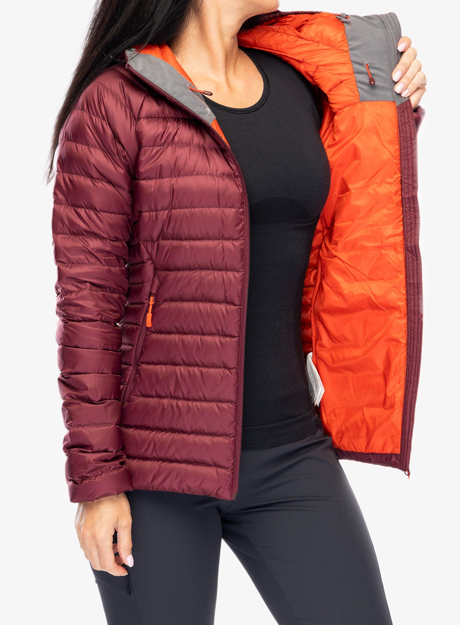 Куртка жіноча Rab Microlight Alpine Long Jacket - deep heather