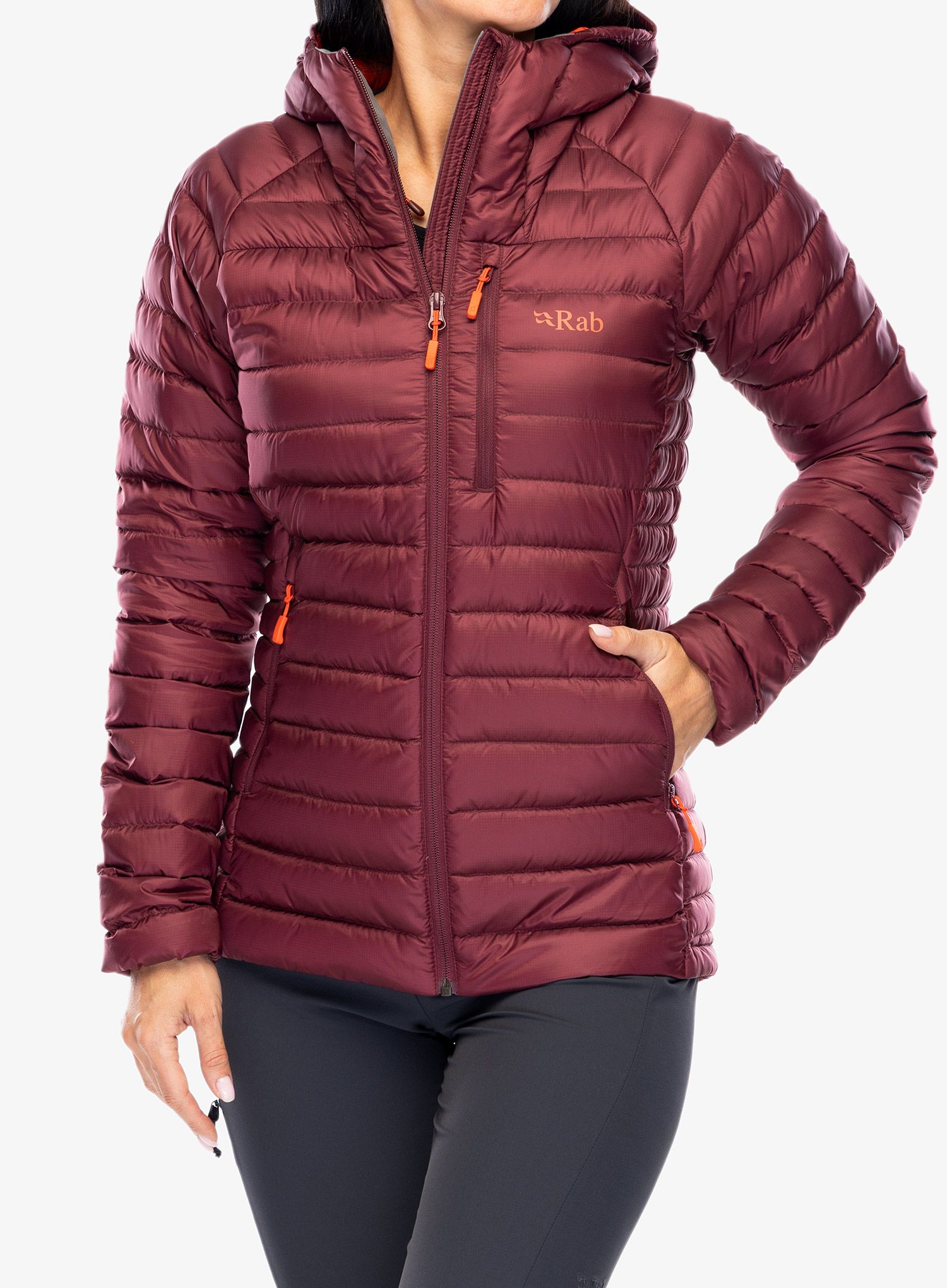 Куртка жіноча Rab Microlight Alpine Long Jacket - deep heather