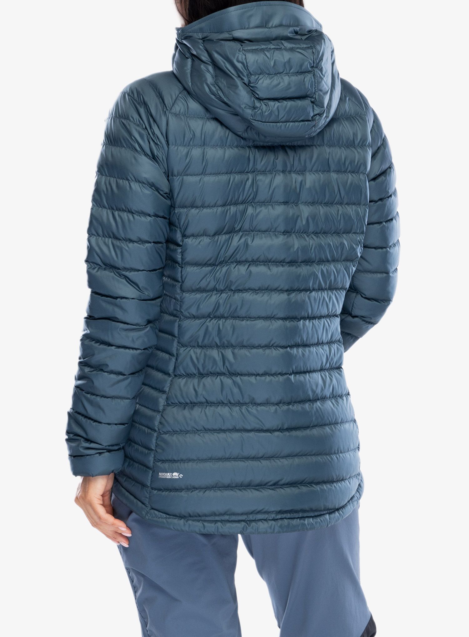 Пуховик жіноча Rab Microlight Alpine Long Jacket - orion blue