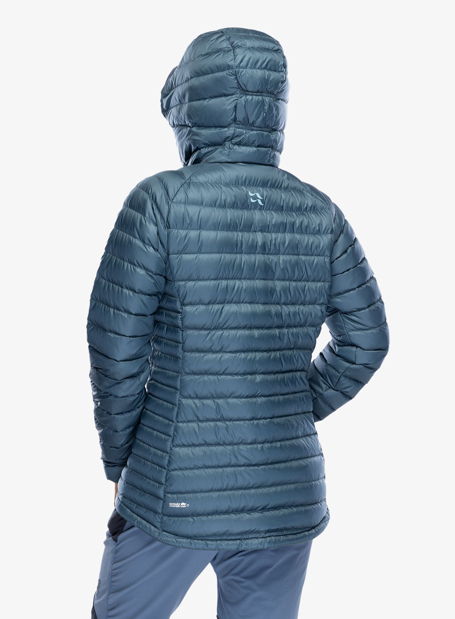 Пуховик жіноча Rab Microlight Alpine Long Jacket - orion blue