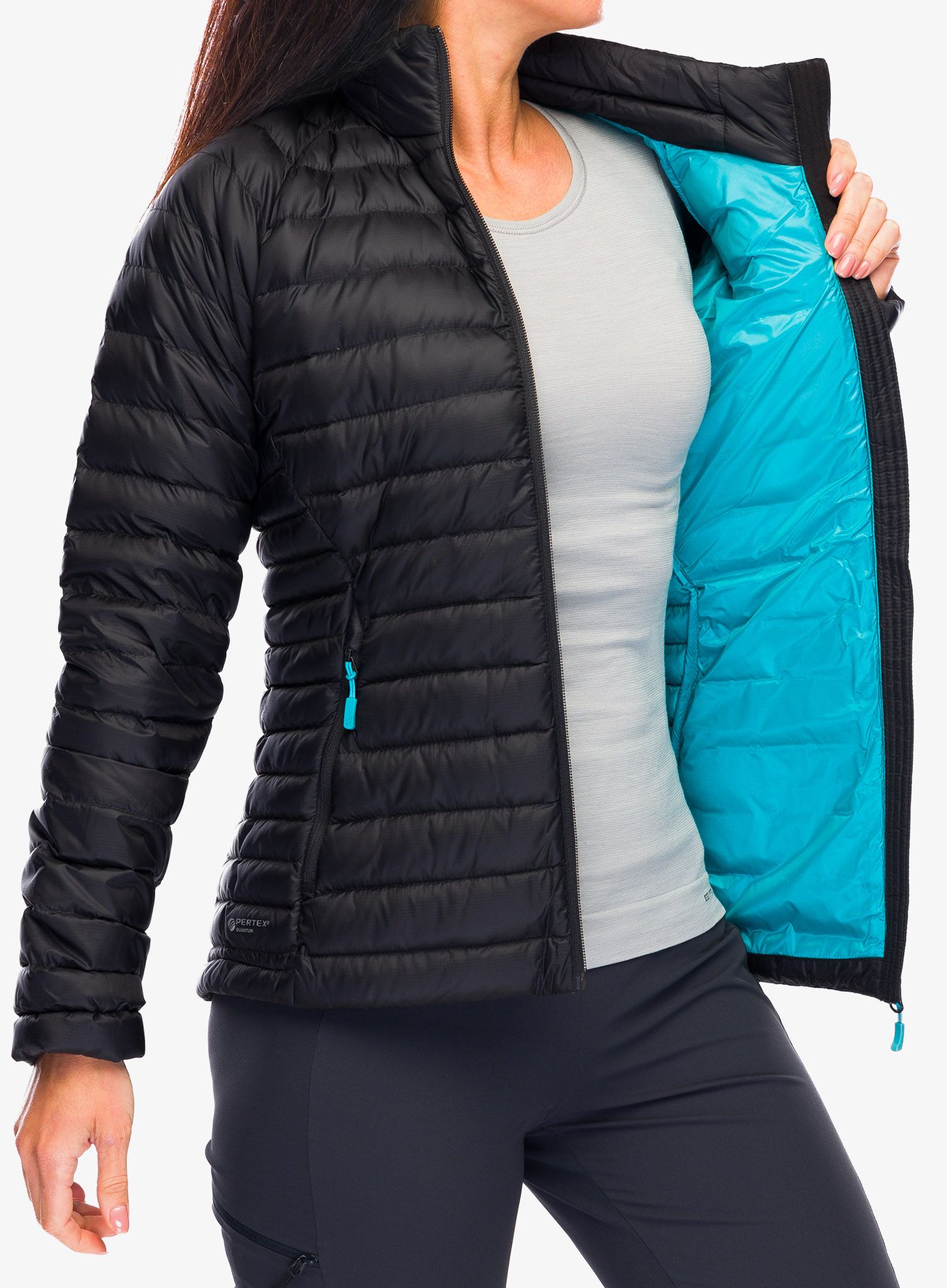 Пуховик жіноча Rab Microlight Jacket - black
