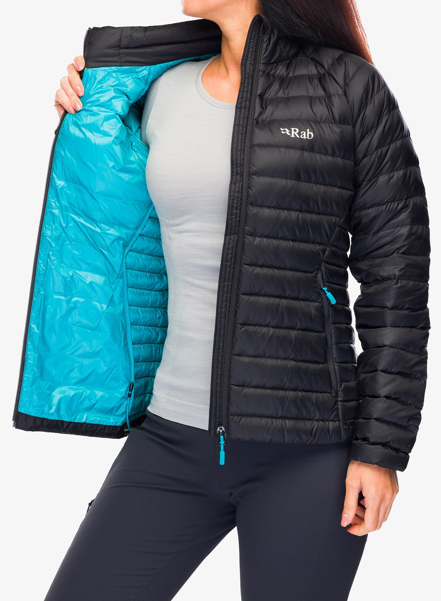 Пуховик жіноча Rab Microlight Jacket - black