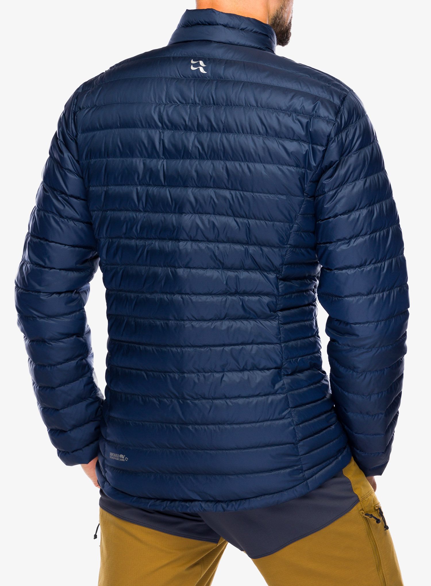Пуховик Rab Microlight Jacket - deep ink/marmalade
