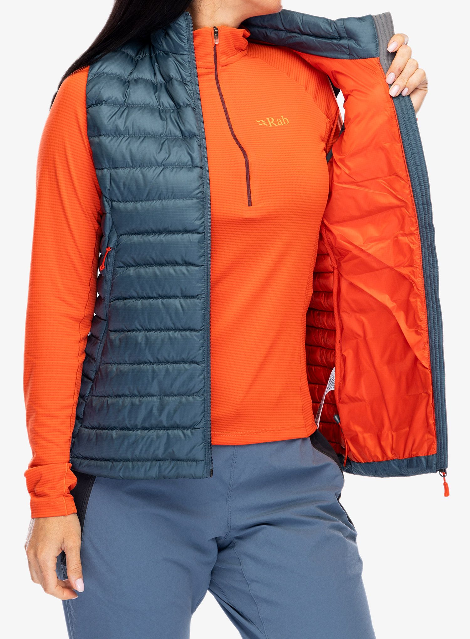 Жилет пуховий жіночий Rab Microlight Vest - orion blue 