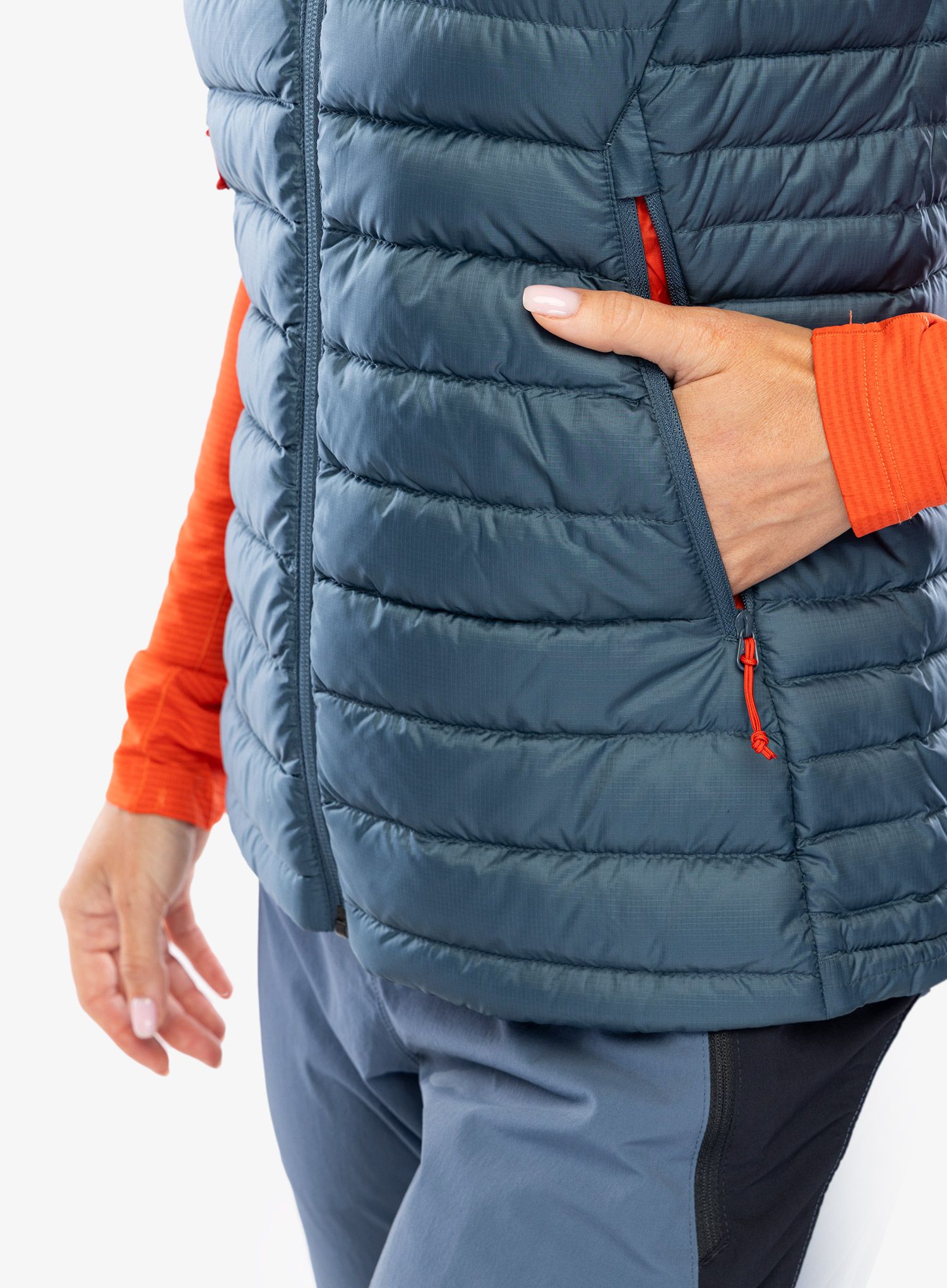 Жилет пуховий жіночий Rab Microlight Vest - orion blue 