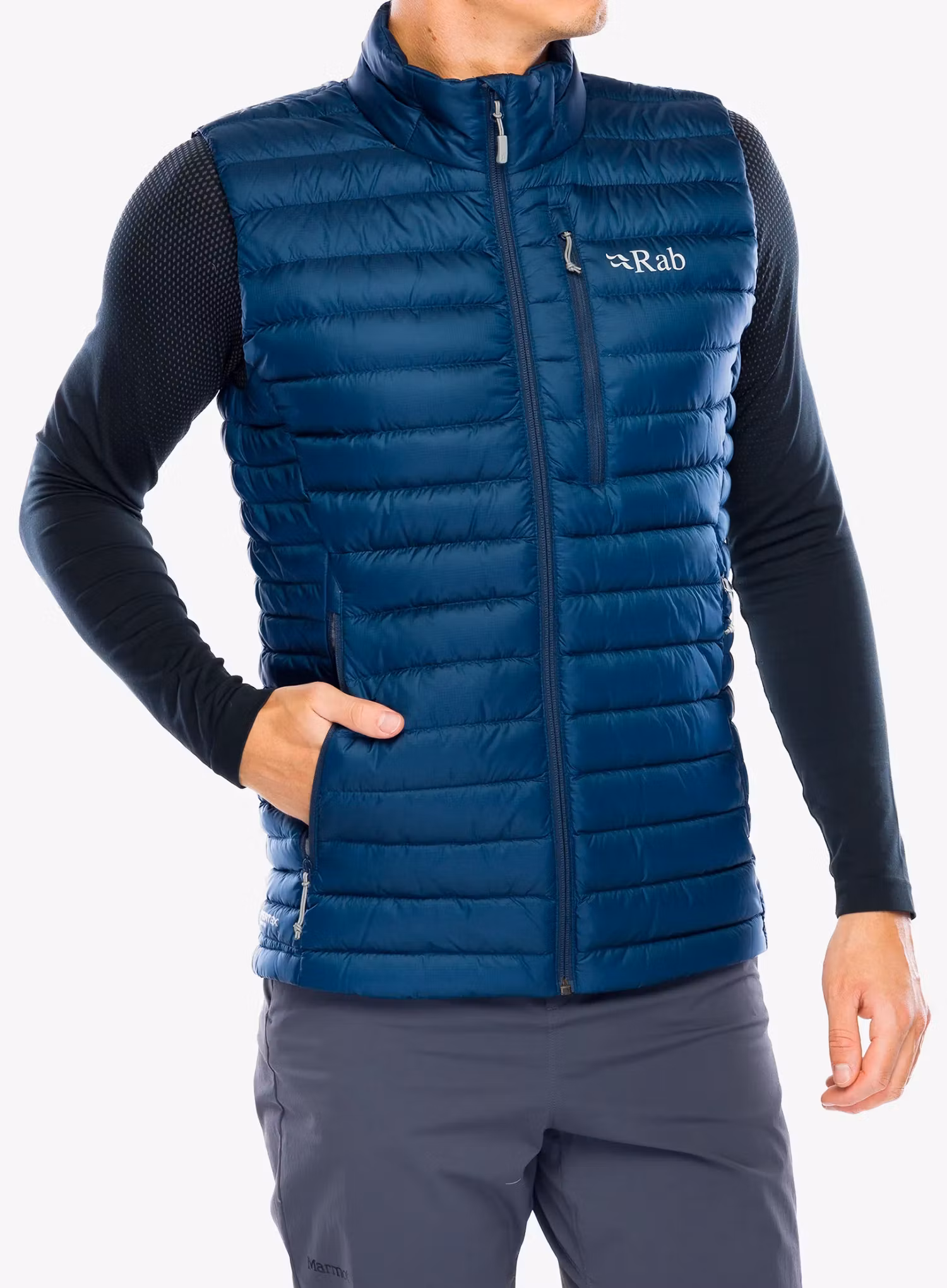 Жилет пуховий Rab Microlight Vest - tempest blue