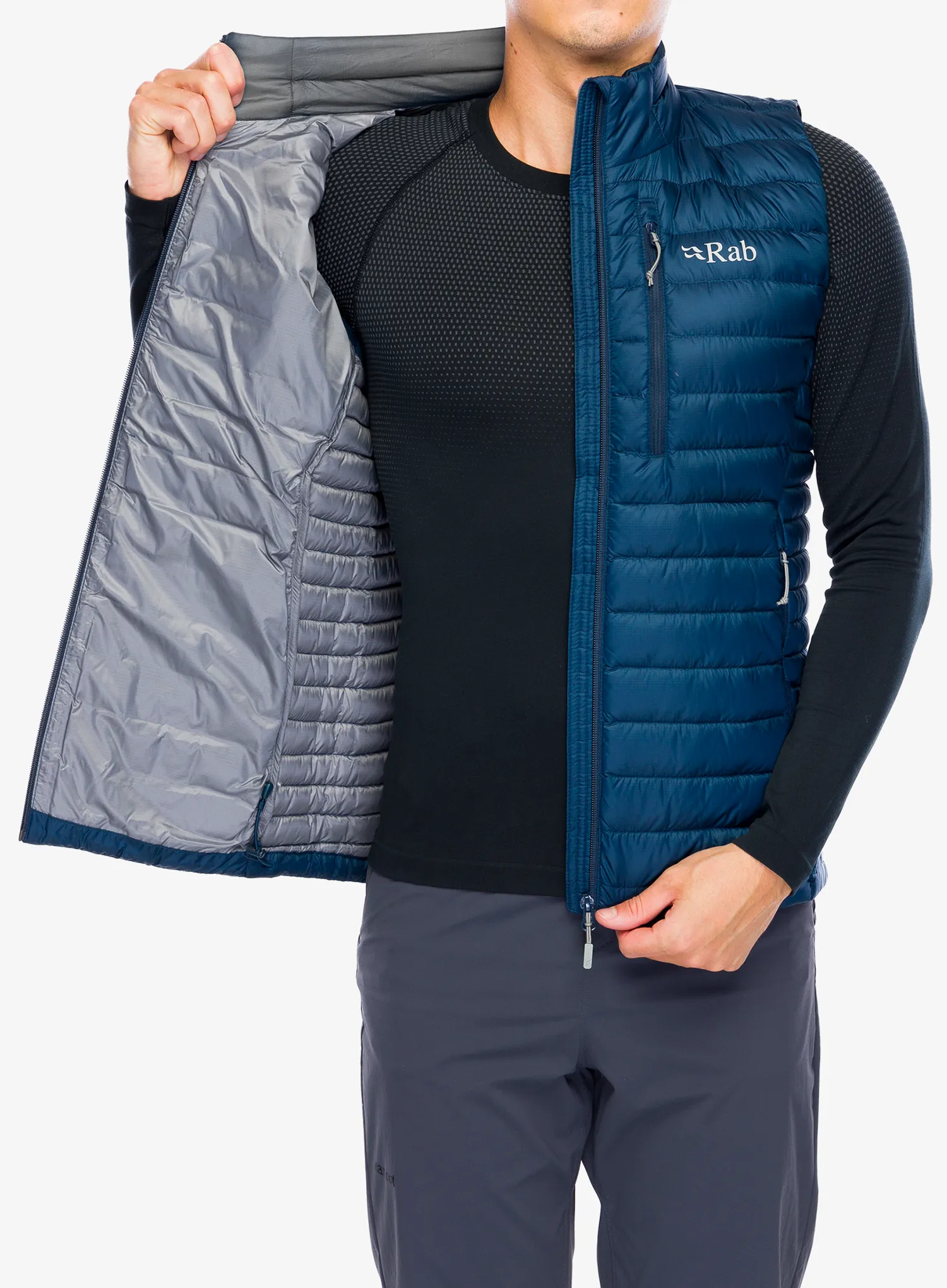 Жилет пуховий Rab Microlight Vest - tempest blue