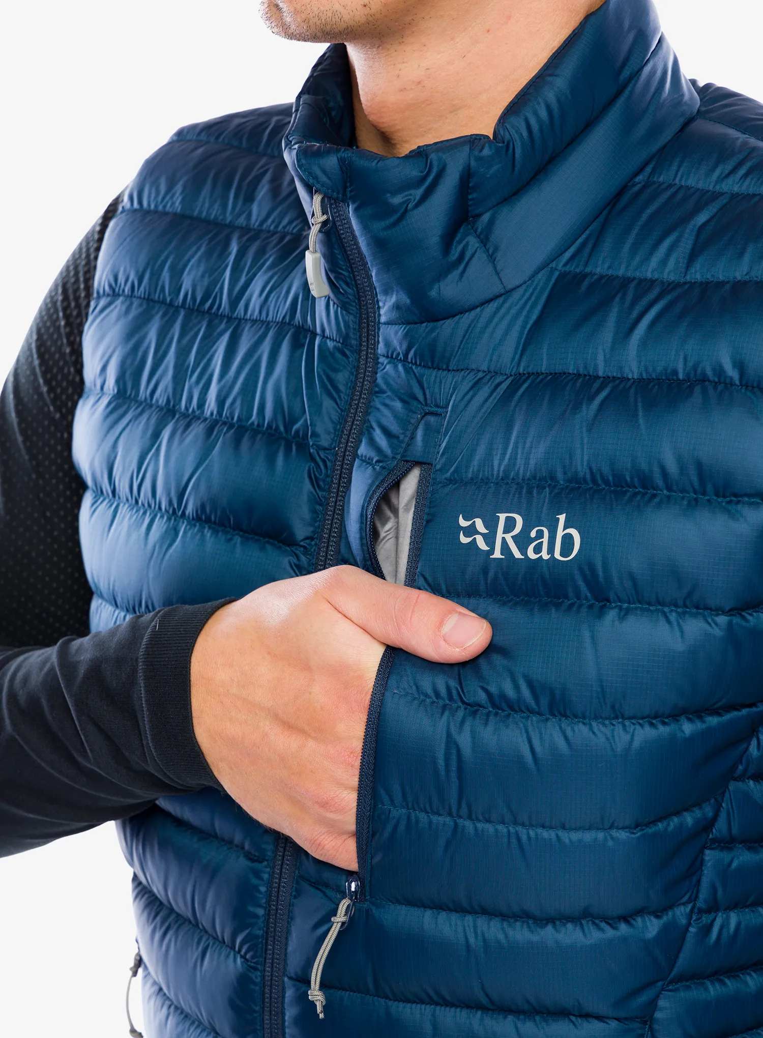 Жилет пуховий Rab Microlight Vest - tempest blue