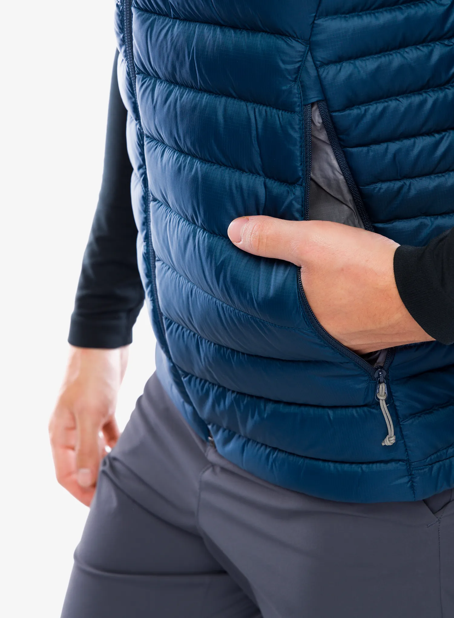 Жилет пуховий Rab Microlight Vest - tempest blue